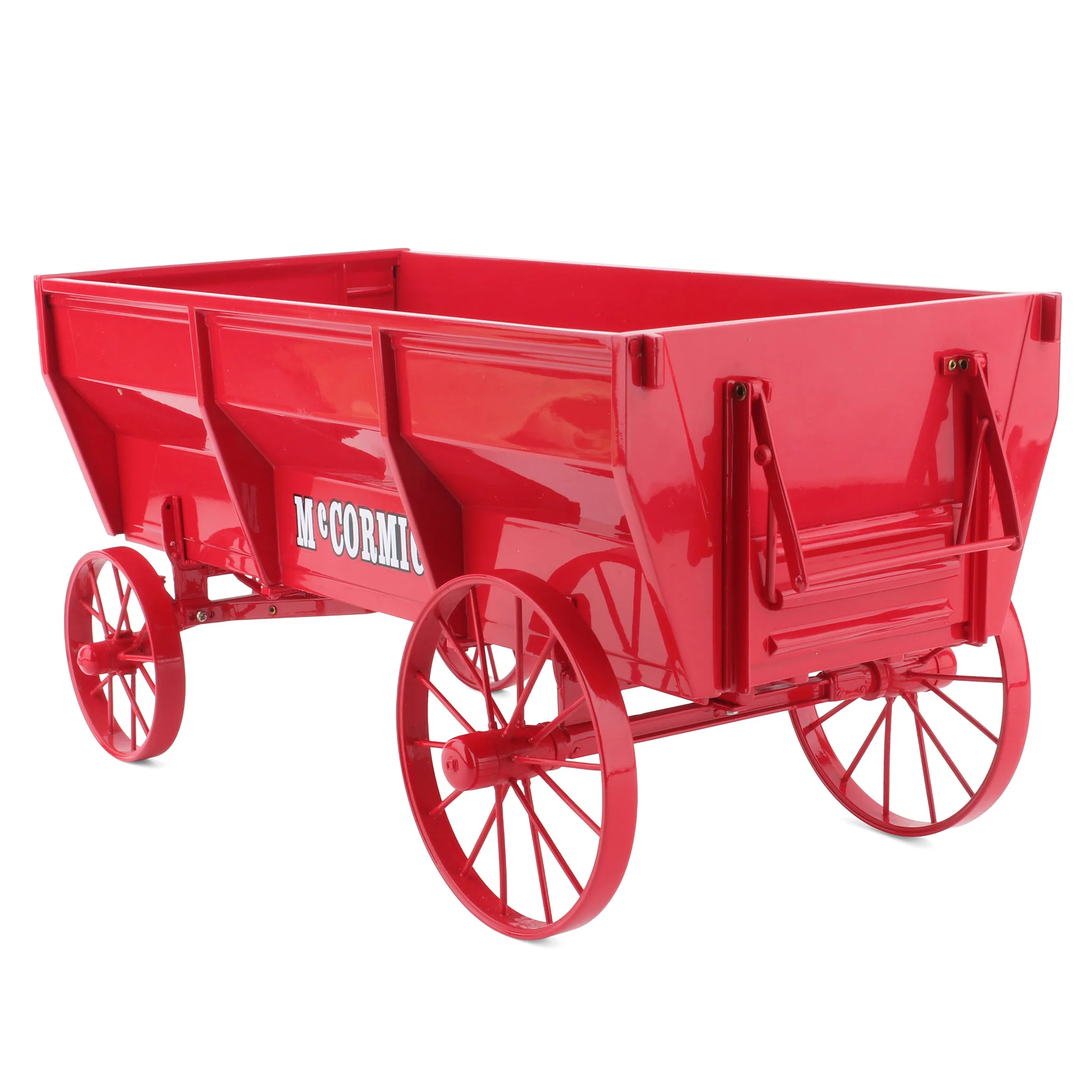 1/12 Red McCormick Flare Side Wagon with Steel Spoked Wheels by the Franklin Mint - LOOSE - Image 3