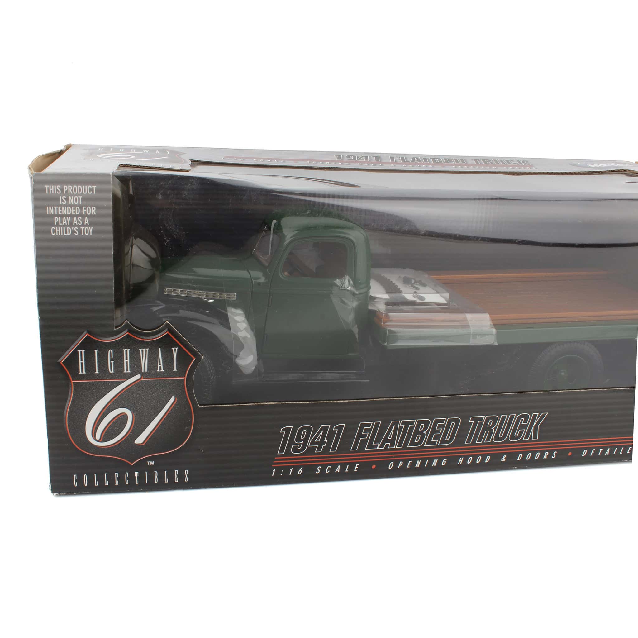 1/16 1941 Chevy Green Flatbed Truck, Highway 61 Collectibles by Die-Cast Promotions - Image 3