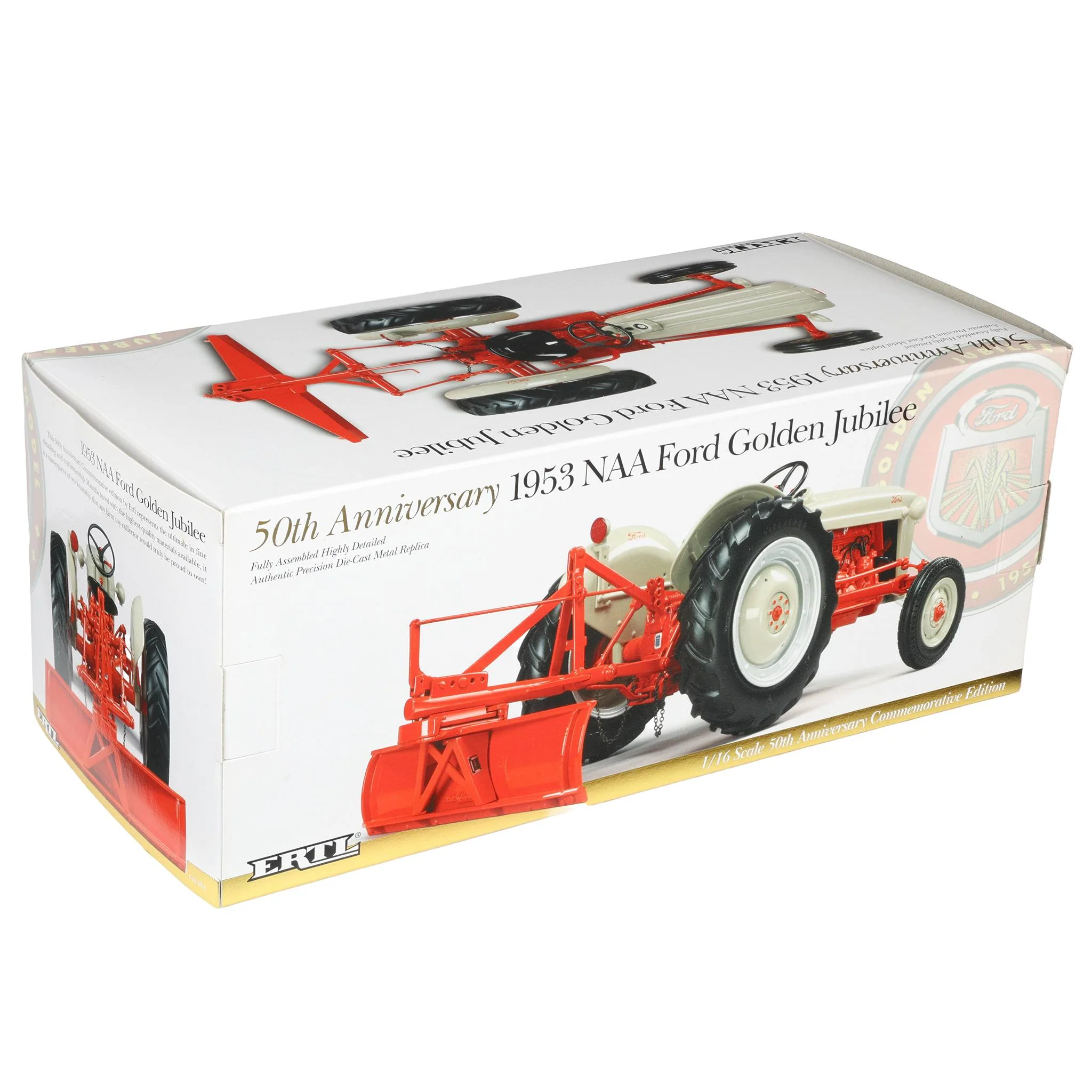1/16 1953 NAA Ford Golden Jubilee Tractor with Rear Blade by ERTL, 50th Anniversary Limited Edition - Image 8