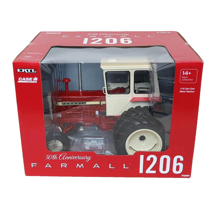 1/16 International 1206 Tractor with Wide Front, Duals, & Cab by ERTL, 50th Anniversary - Image 6