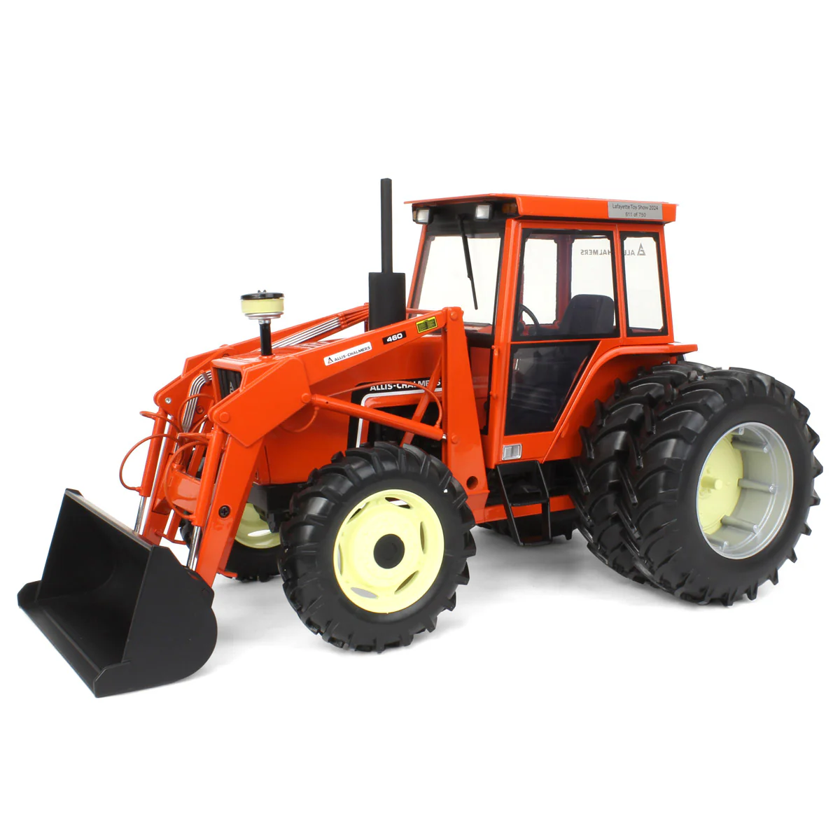 1/16 Allis Chalmers 6070 Tractor with FWA, Rear Duals, Loader & Cab by SpecCast, 2024 Lafayette Farm Toy Show