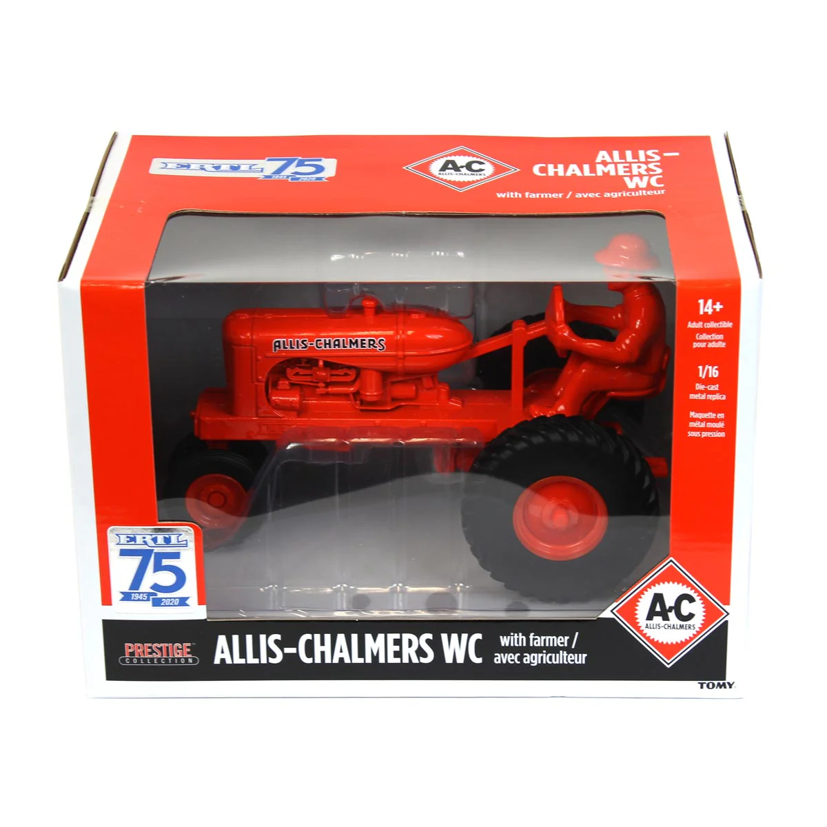 1/16 Allis Chalmers WC Tractor with Driver, ERTL 75th Anniversary - Image 6