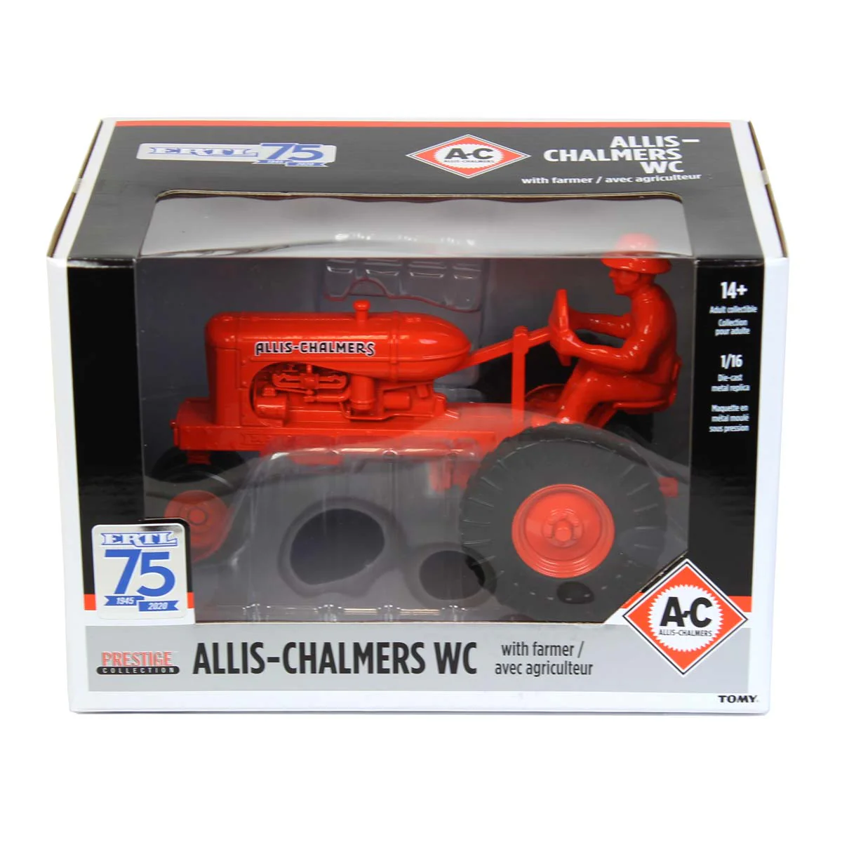 1/16 Allis Chalmers WC Tractor with Driver, ERTL 75th Anniversary Prestige Collection