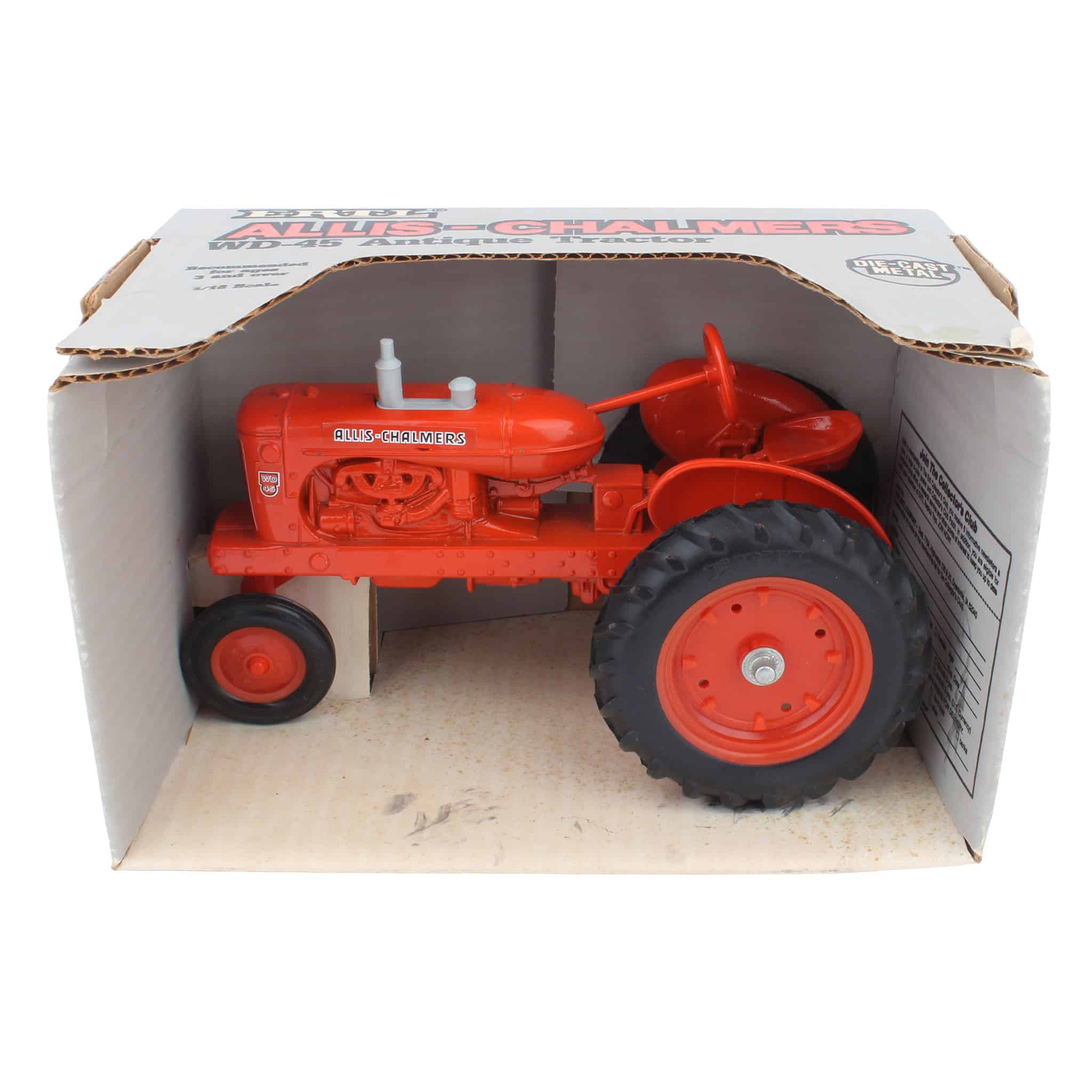 1/16 Allis Chalmers WD-45 Antique Tractor with Narrow Front, Short Stack, by ERTL