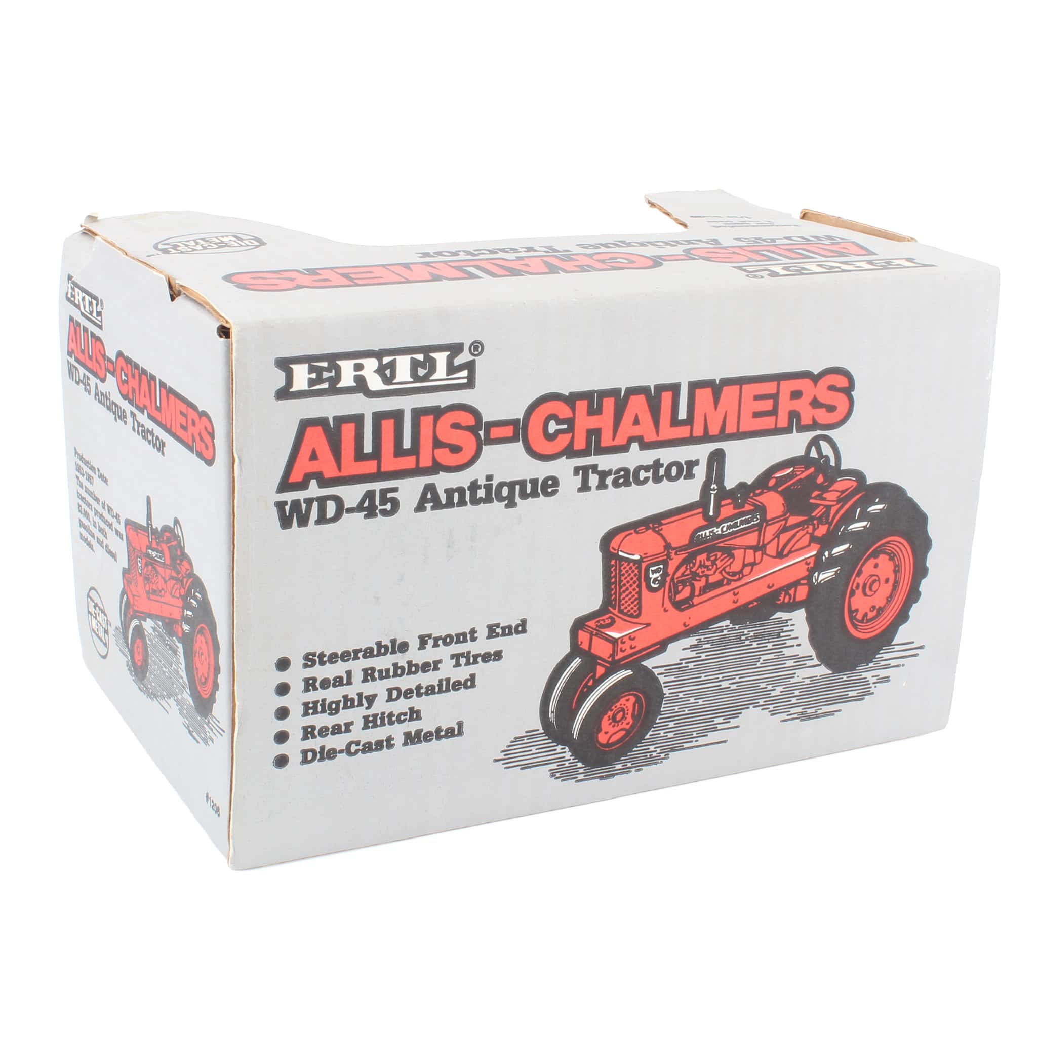 1/16 Allis Chalmers WD-45 Antique Tractor with Narrow Front, Short Stack, by ERTL - Image 2