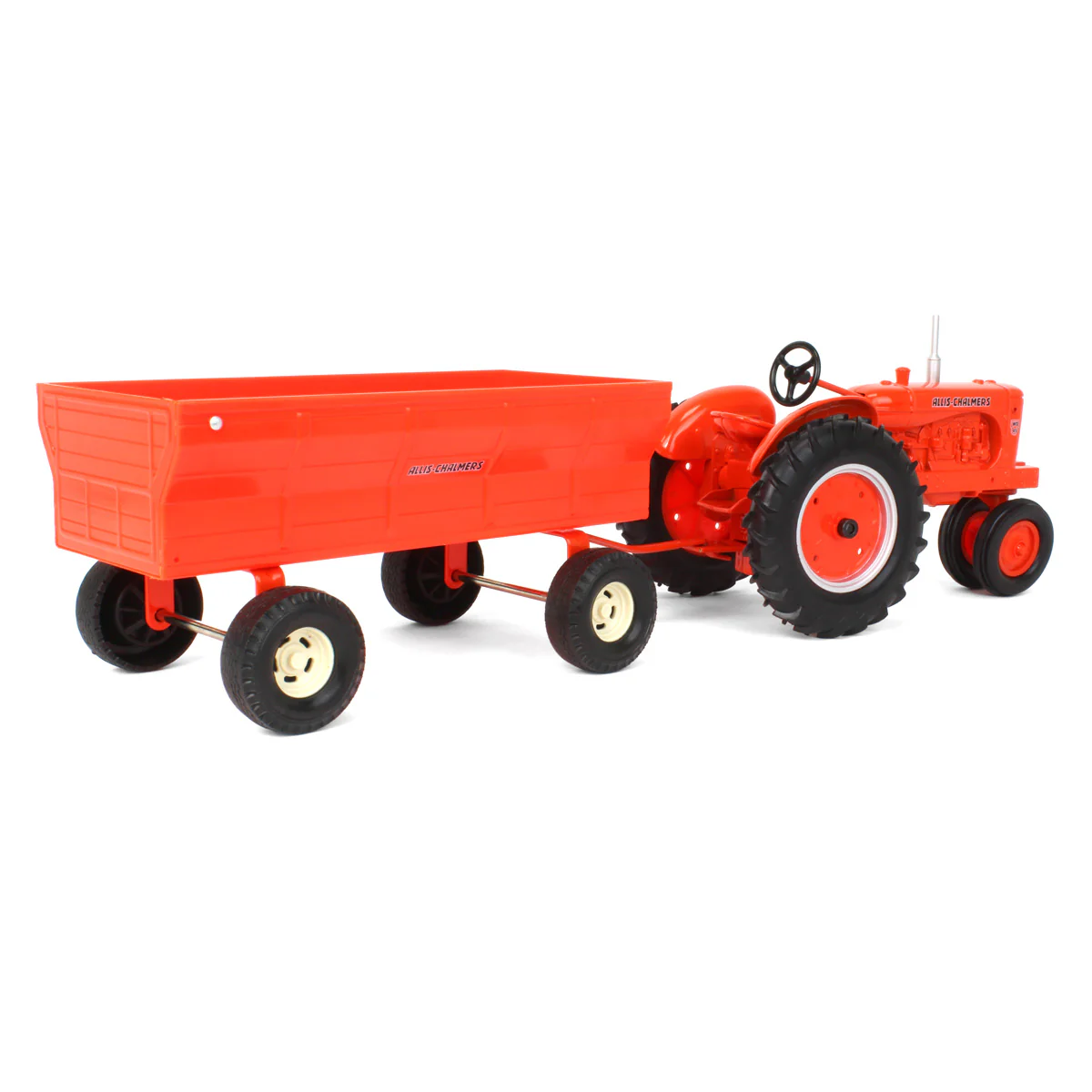 1/16 Allis Chalmers WD-45 Tractor with Flare Box Wagon by ERTL - Image 3