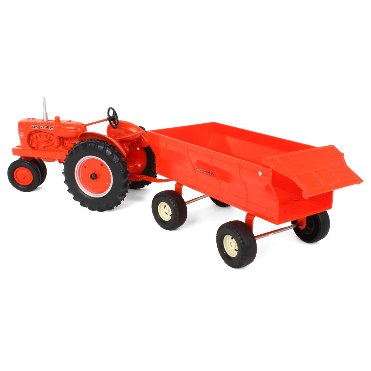 1/16 Allis Chalmers WD-45 Tractor with Flare Box Wagon by ERTL - Image 4