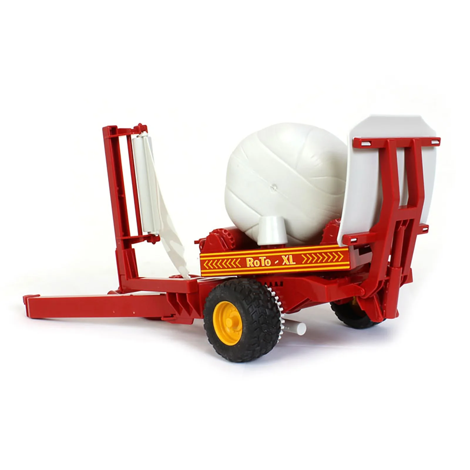 1/16 Bale Wrapper with Wrapped Bale & Unwrapped Bale by Bruder - Image 4