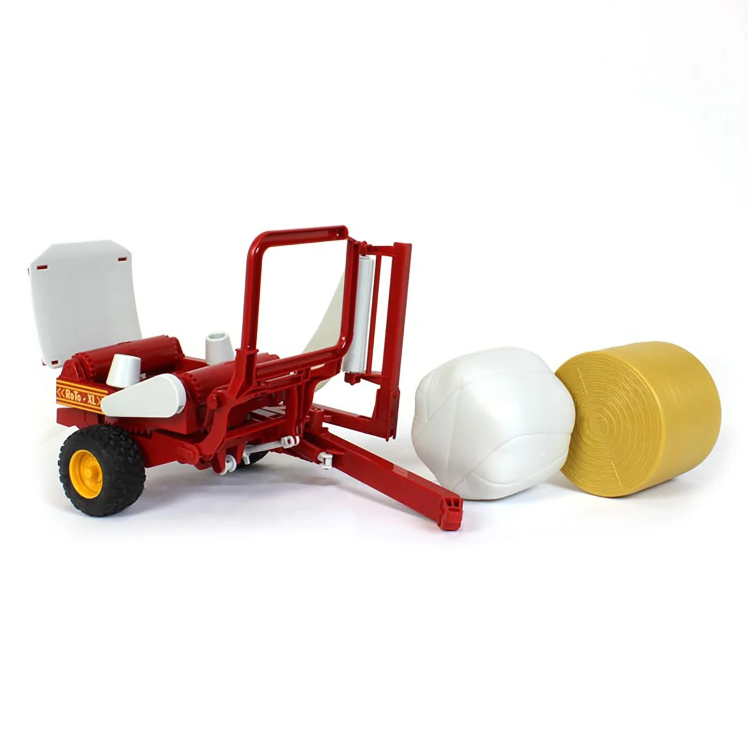 1/16 Bale Wrapper with Wrapped Bale & Unwrapped Bale by Bruder - Image 5