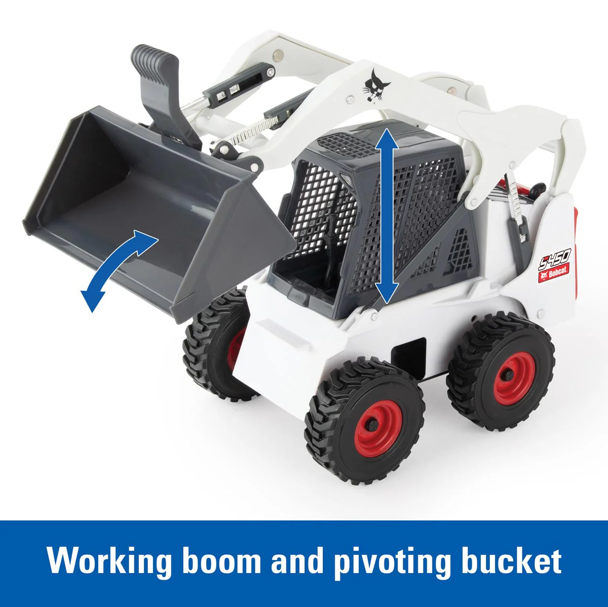 1/16 Big Farm Bobcat S450 Skid Steer Set with Accessories - Image 2