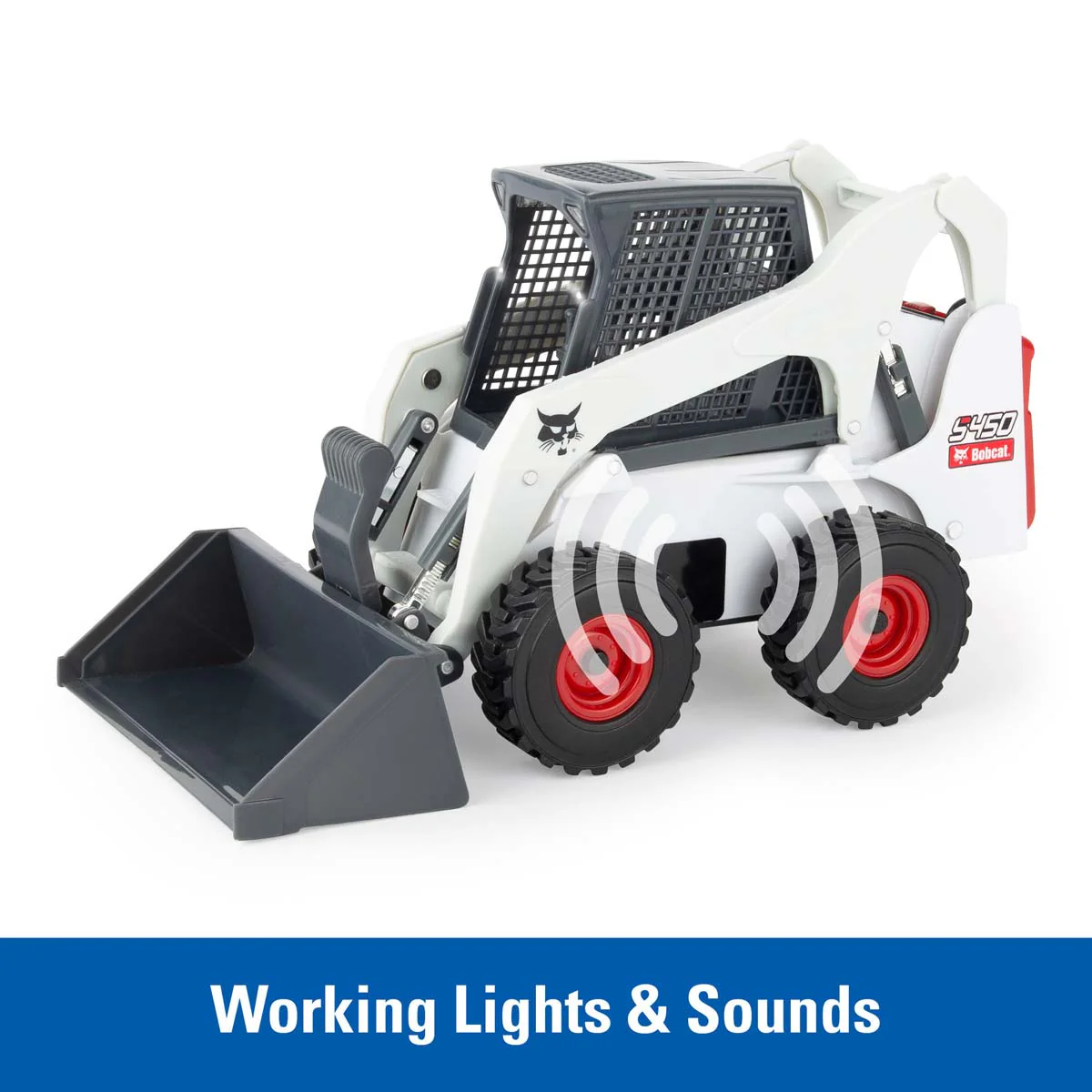 1/16 Big Farm Bobcat S450 Skid Steer Set with Accessories - Image 4