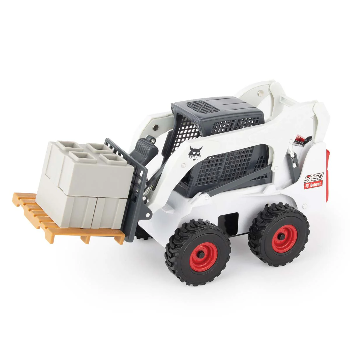 1/16 Big Farm Bobcat S450 Skid Steer Set with Accessories - Image 5