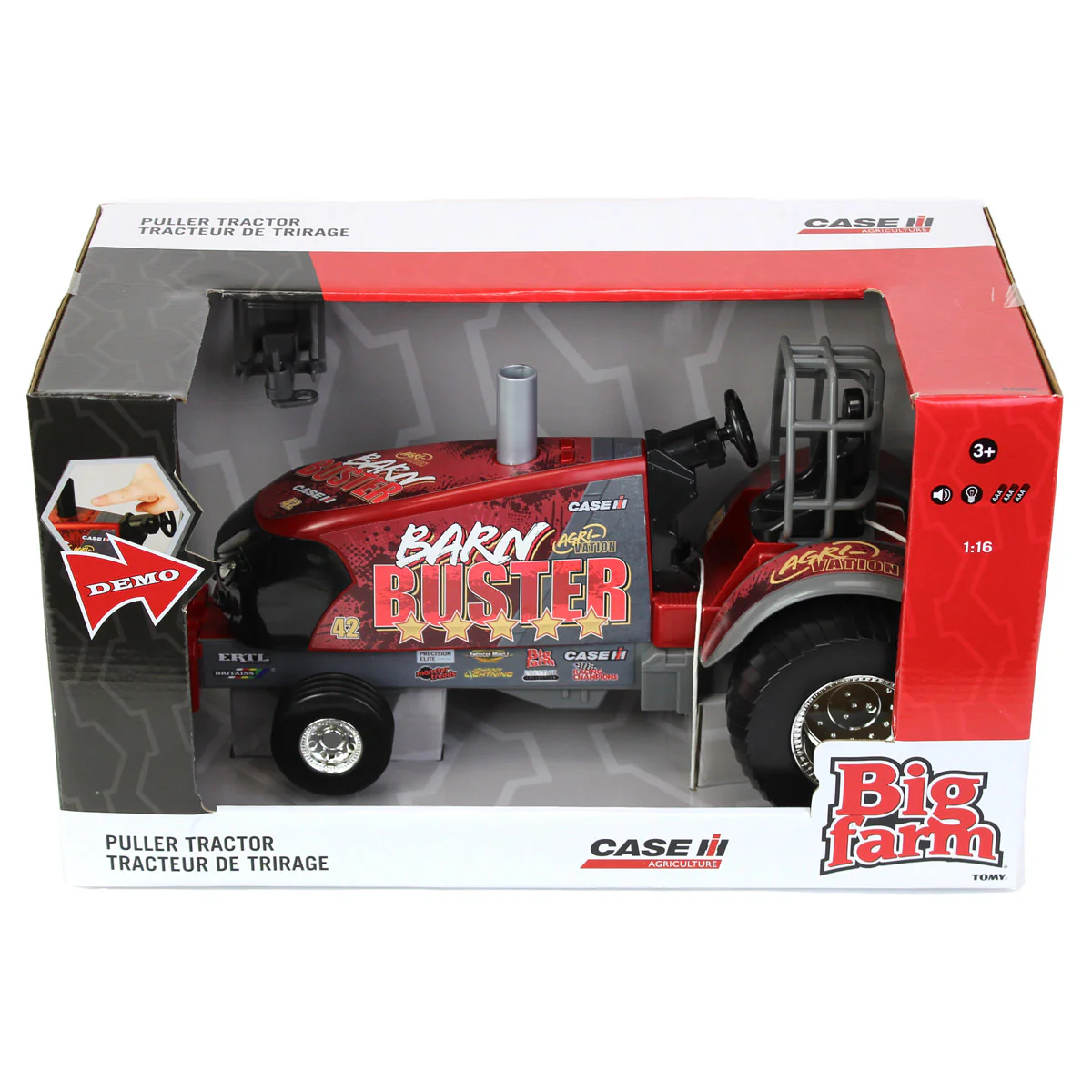 1/16 Big Farm Case IH Barn Buster Pulling Tractor by ERTL - Image 10