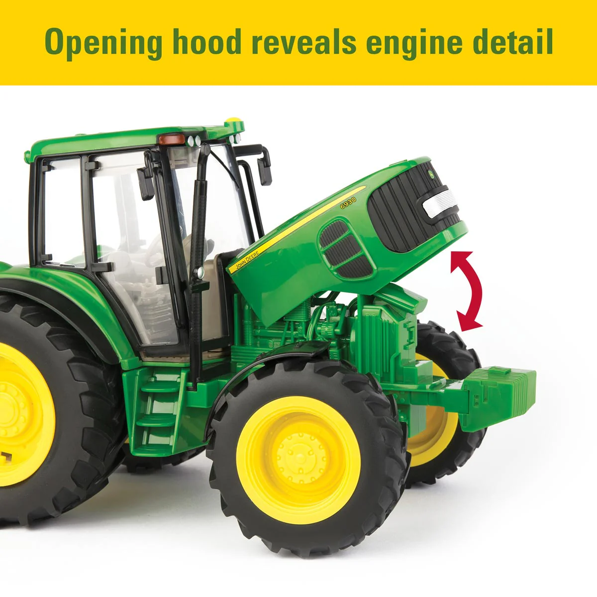 1/16 John Deere 6930 Premium Tractor with Green Dump Wagon, ERTL Big Farm - Image 2