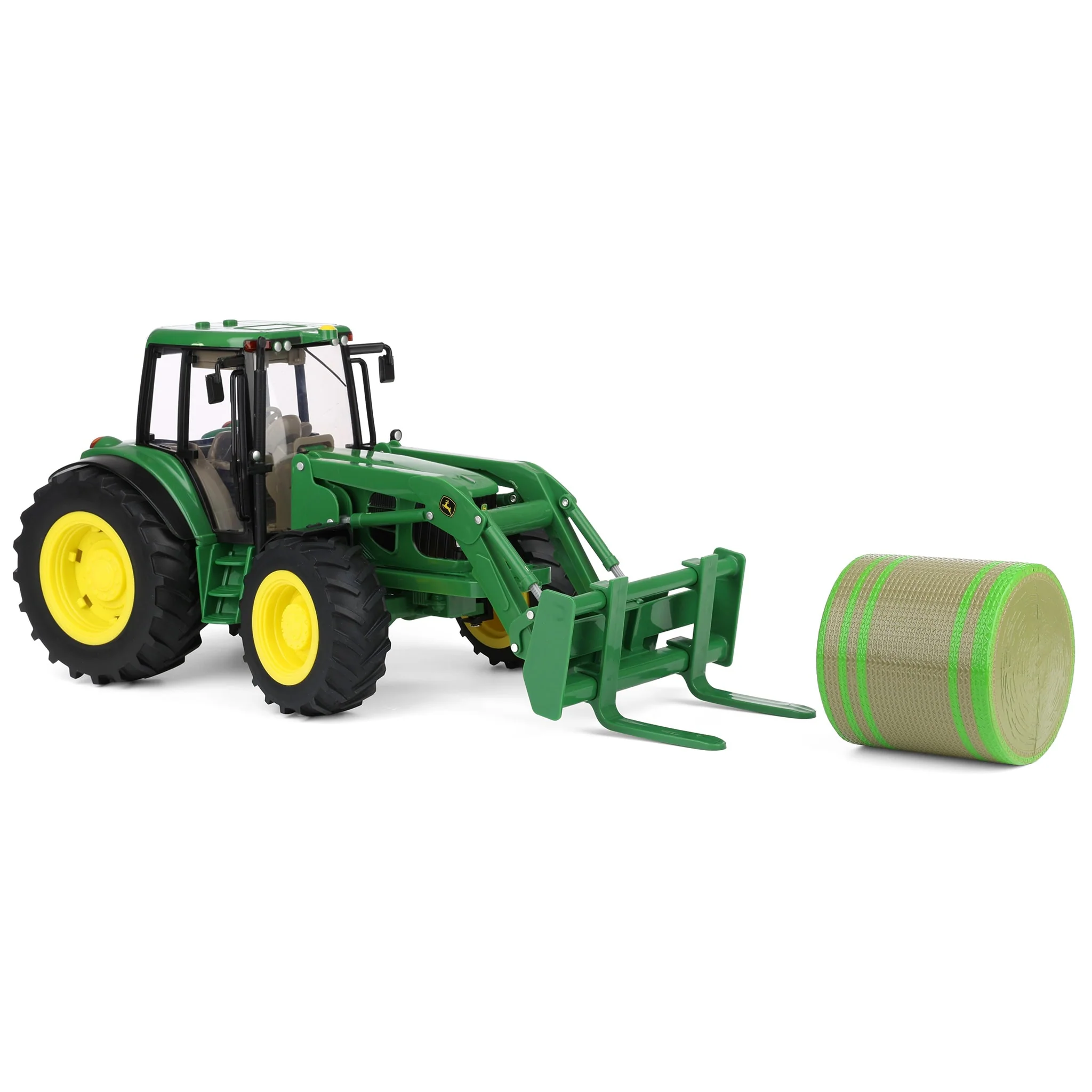 1/16 Big Farm John Deere 7330 with Bale Mover & Bale - Image 2
