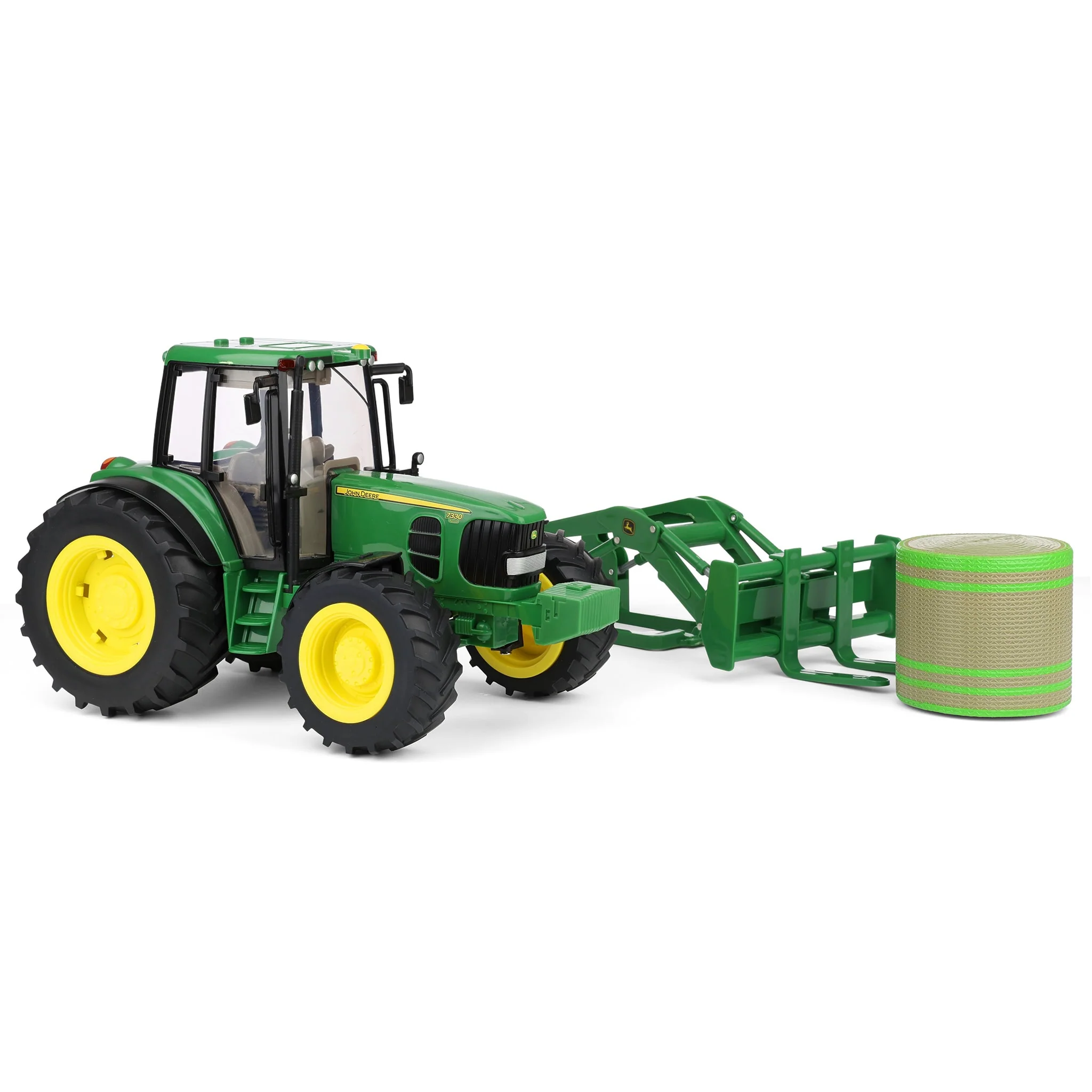1/16 Big Farm John Deere 7330 with Bale Mover & Bale - Image 6