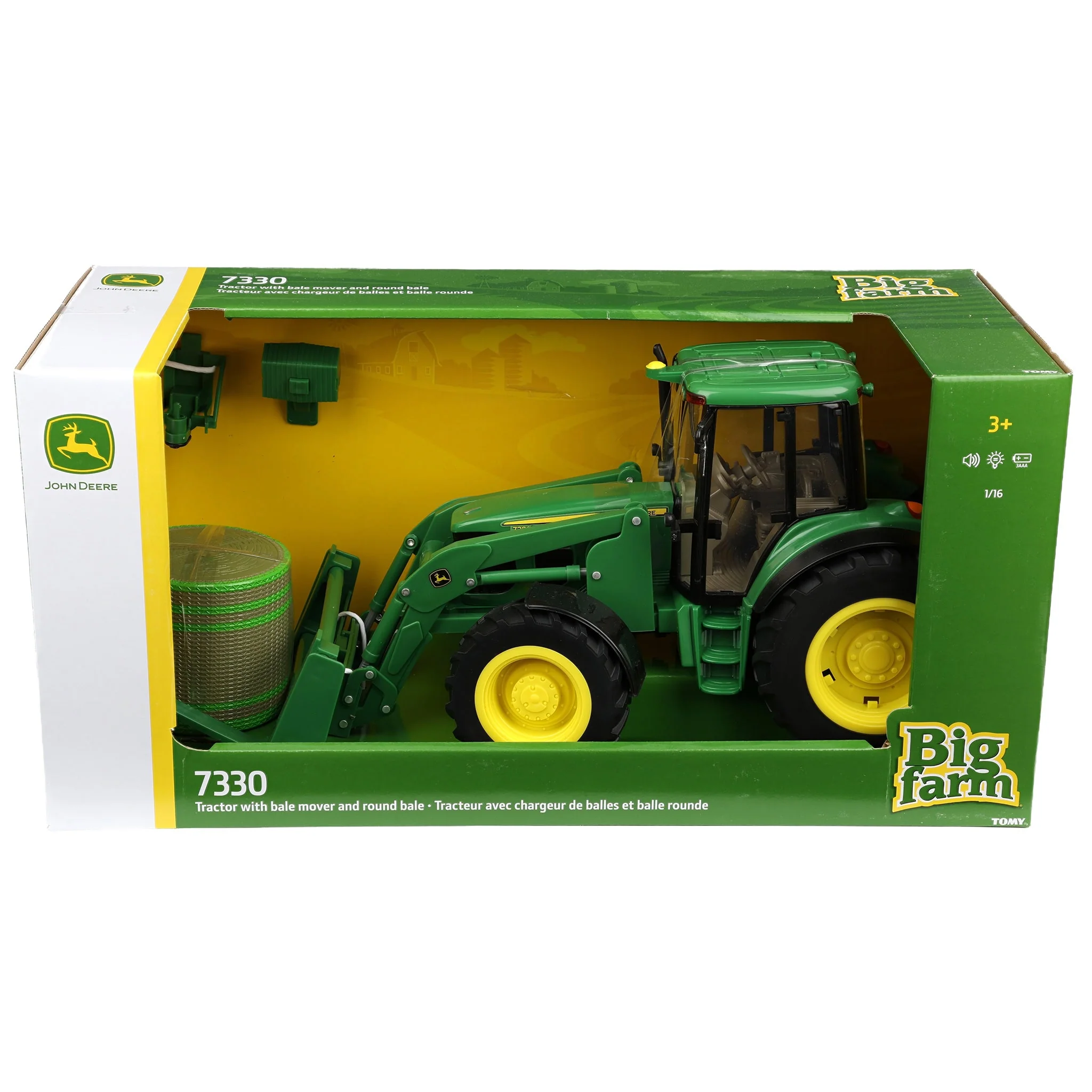 1/16 Big Farm John Deere 7330 with Bale Mover & Bale - Image 8