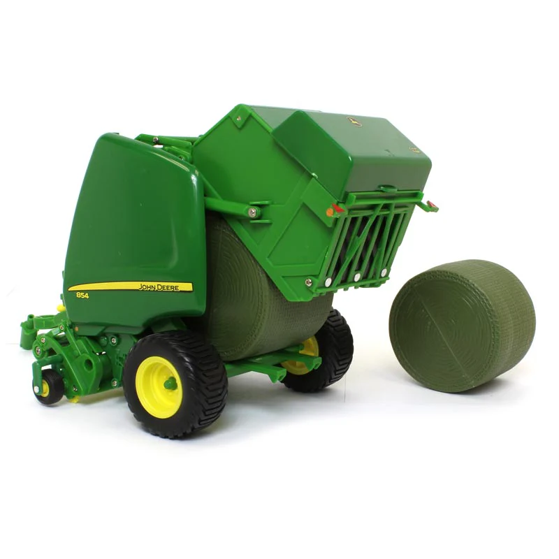 1/16 Big Farm John Deere 854 Round Baler with 2 Round Bales - Image 5