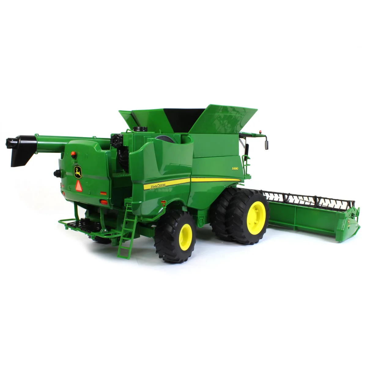 1/16 Big Farm John Deere S690 Combine with 12 Row Corn Head and Grain Head - Image 3