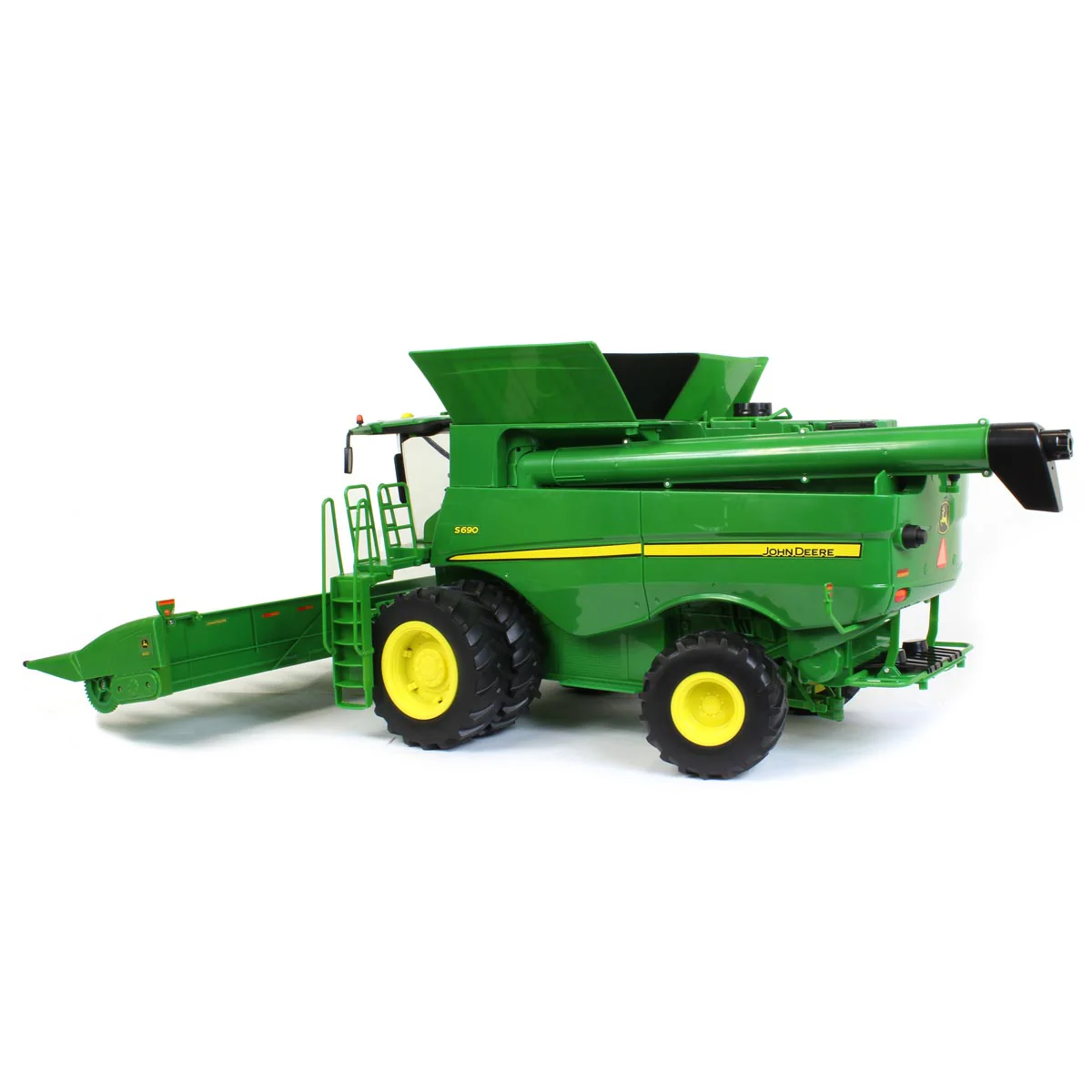 1/16 Big Farm John Deere S690 Combine with 12 Row Corn Head and Grain Head - Image 4