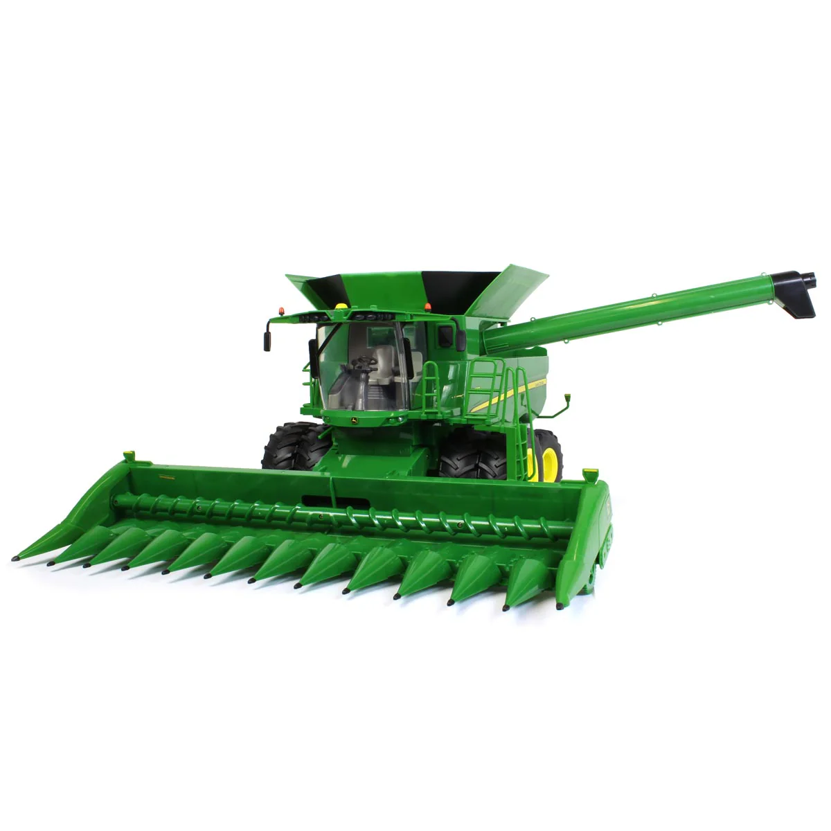 1/16 Big Farm John Deere S690 Combine with 12 Row Corn Head and Grain Head - Image 5