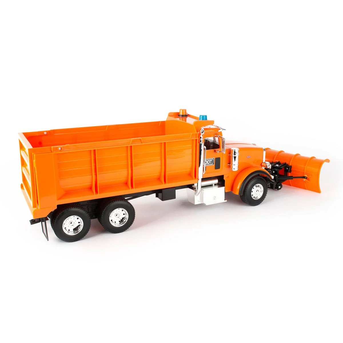 1/16 Big Roads Peterbilt Model 367 DOT Truck with Snow Plow by TOMY - Image 2