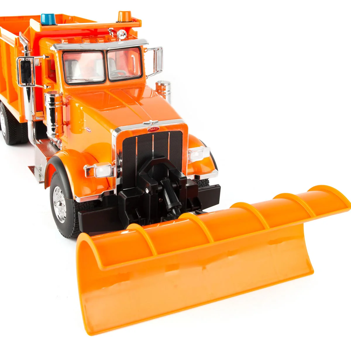 1/16 Big Roads Peterbilt Model 367 DOT Truck with Snow Plow by TOMY - Image 7