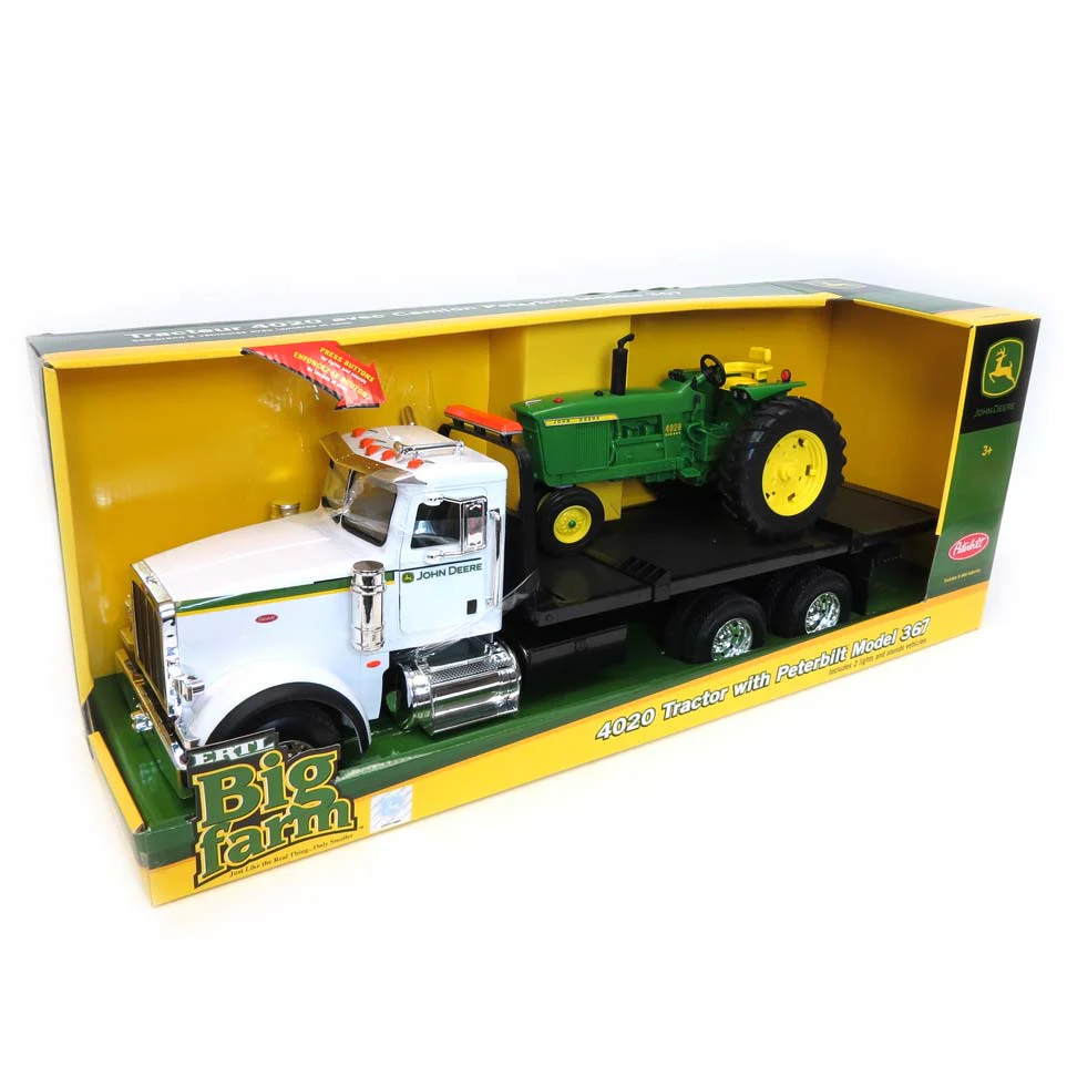 1/16 Big Farm Peterbilt Rollback with John Deere 4020 Tractor - Image 5
