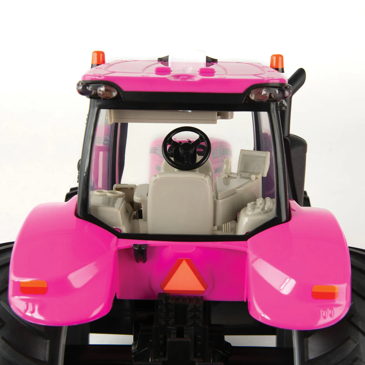 1/16 Pink Case IH Magnum Tractor with Front Loader and Lights & Sounds, ERTL Big Farm - Image 4