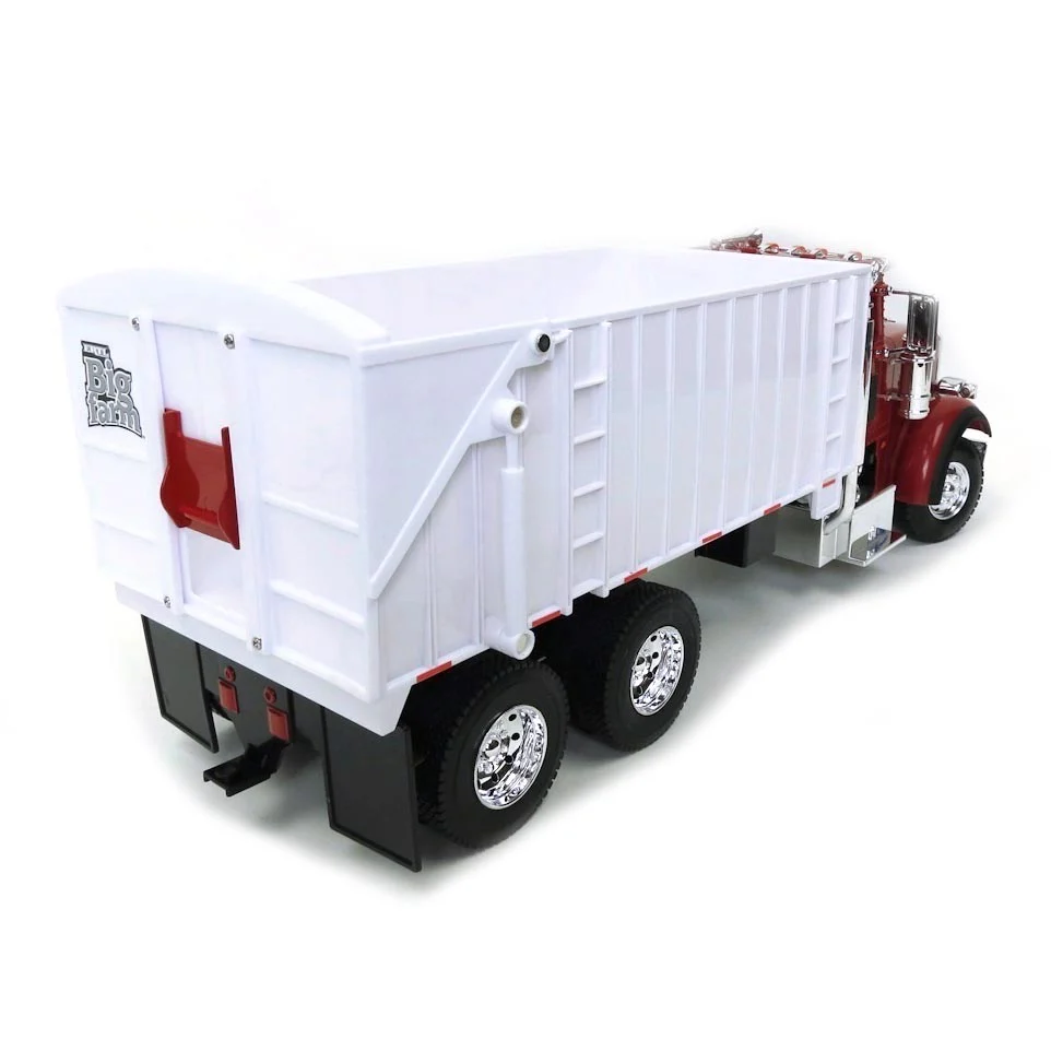 1/16 Big Farm Red Peterbilt 367 Truck with Grain Box and Red Tarp by ERTL - Image 5