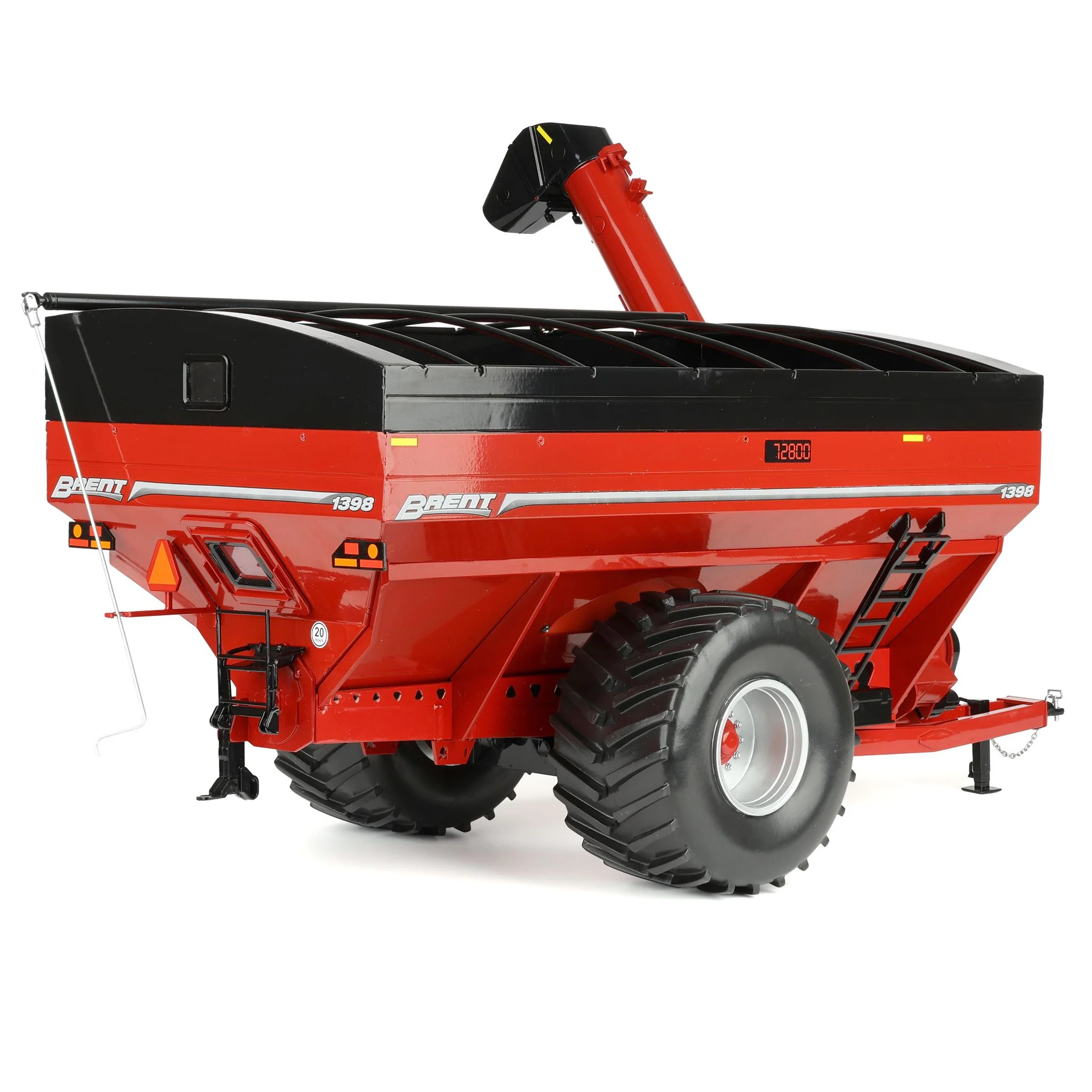 1/16 Brent 1398 Grain Cart with Flotation Tires by SpecCast, Red - Image 3