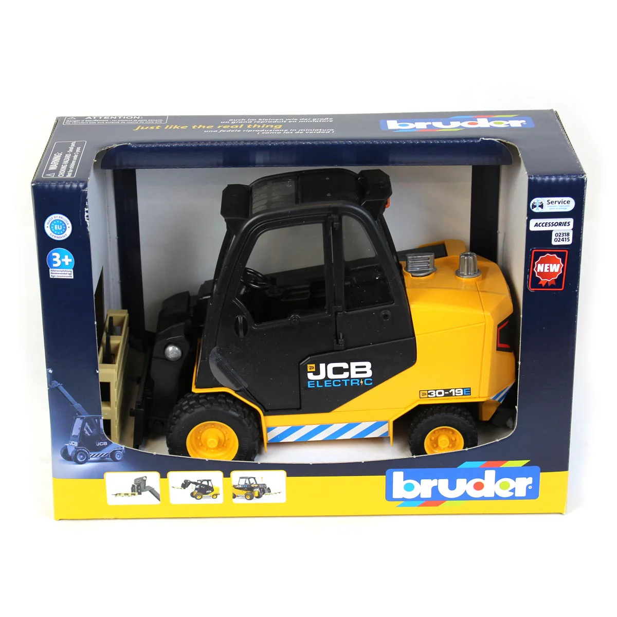 1/16 Bruder JCB Teletruk Forklift with Pallet - Image 5