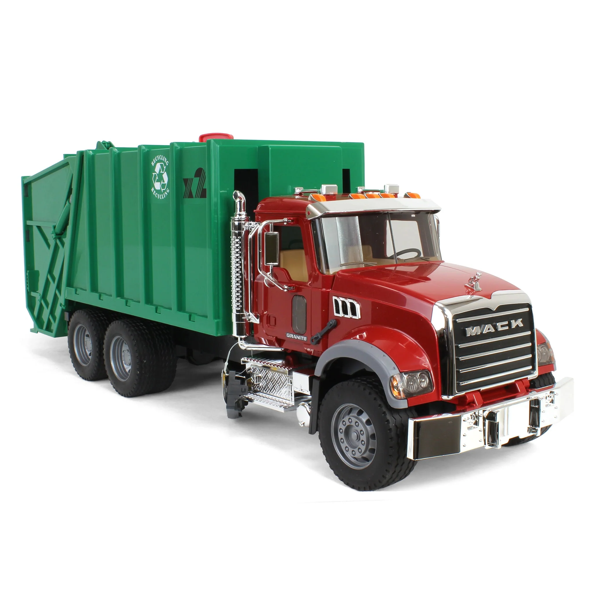 1/16 MACK Granite Rear Loading Garbage Truck by Bruder - Image 2