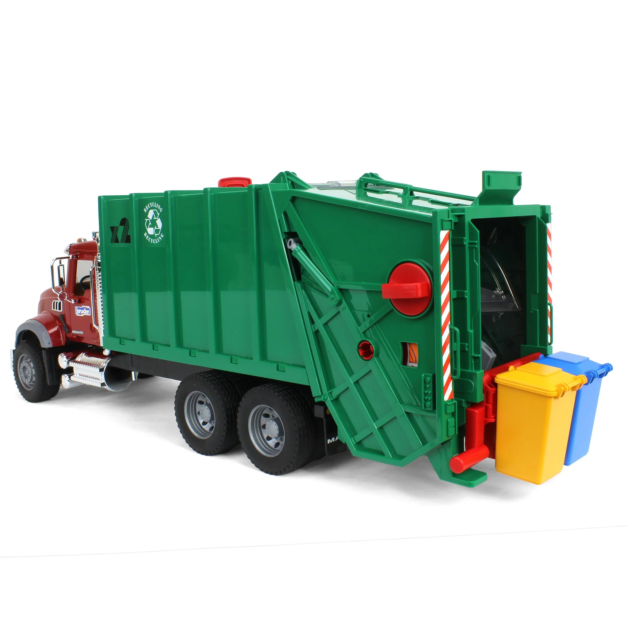 1/16 MACK Granite Rear Loading Garbage Truck by Bruder - Image 5