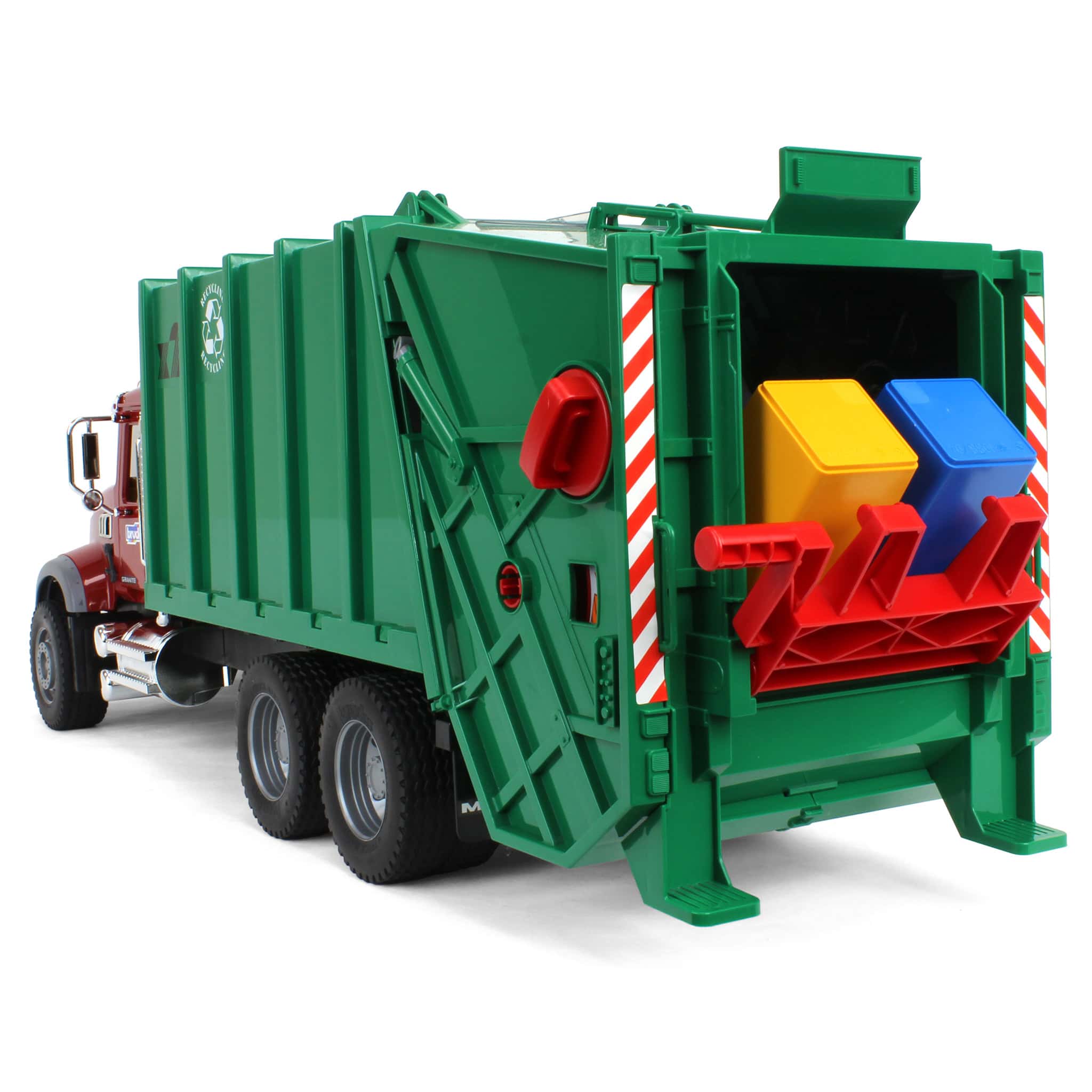 1/16 MACK Granite Rear Loading Garbage Truck by Bruder - Image 6