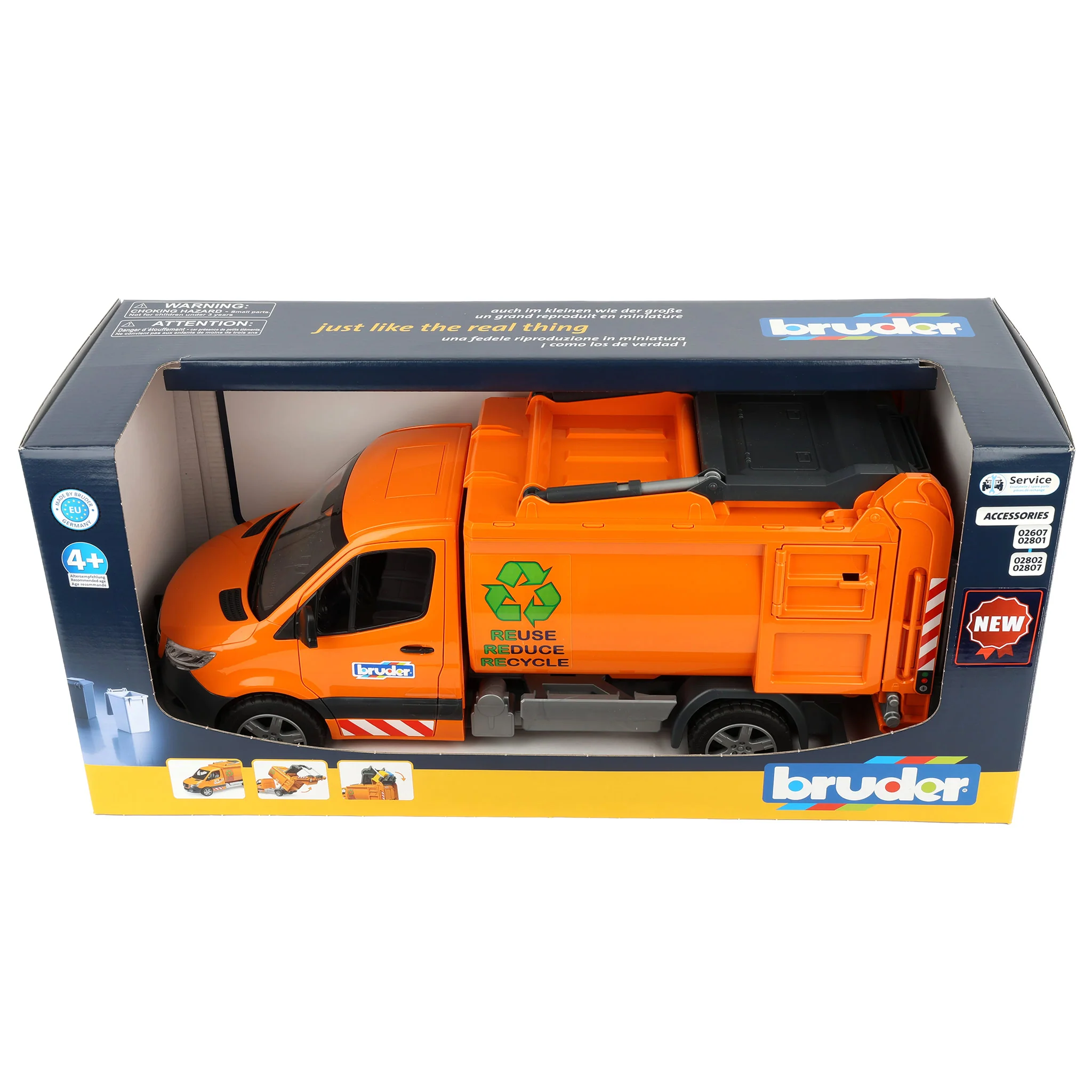 1/16 Bruder Mercedes-Benz Sprinter Municipal Garbage Vehicle - Image 7
