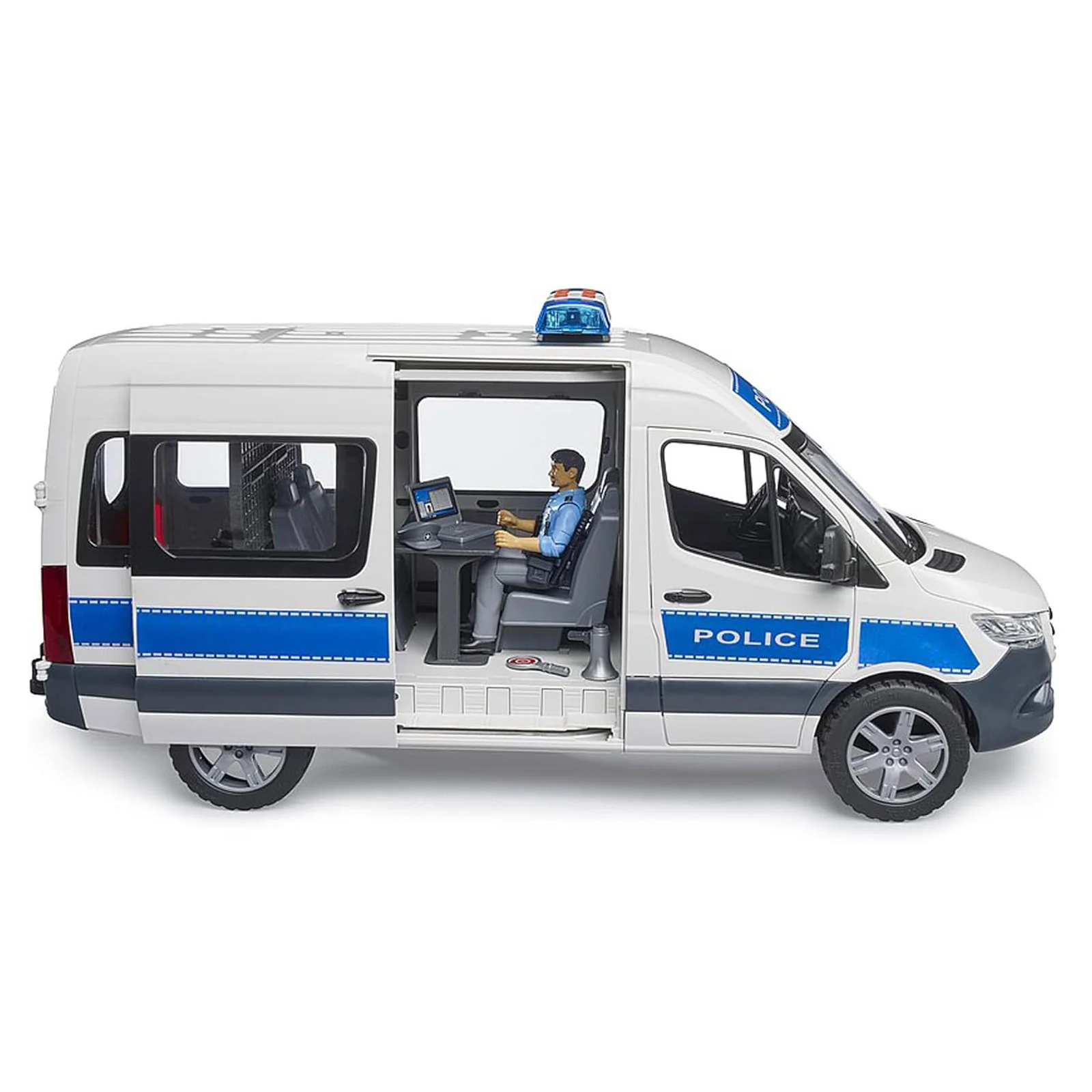 1/16 Bruder MB Sprinter Police Emergency Vehicle with Light & Sound Module - Image 4