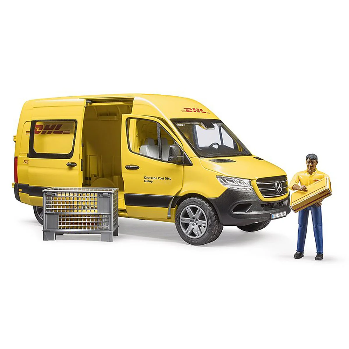 1/16 Bruder Mercedes-Benz DHL Van with Driver - Image 3