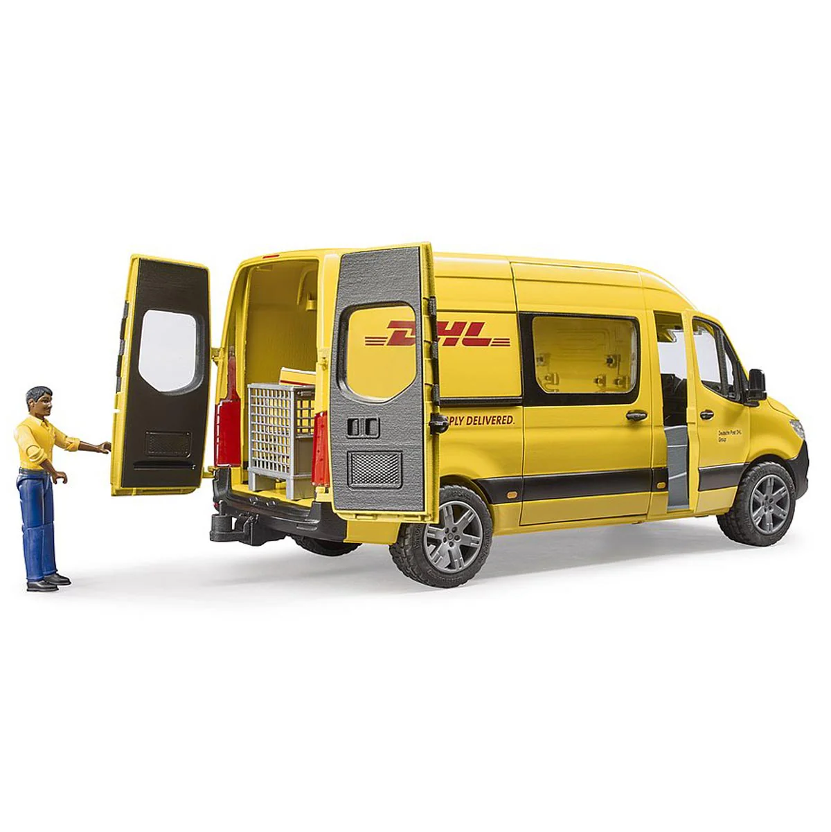 1/16 Bruder Mercedes-Benz DHL Van with Driver - Image 5