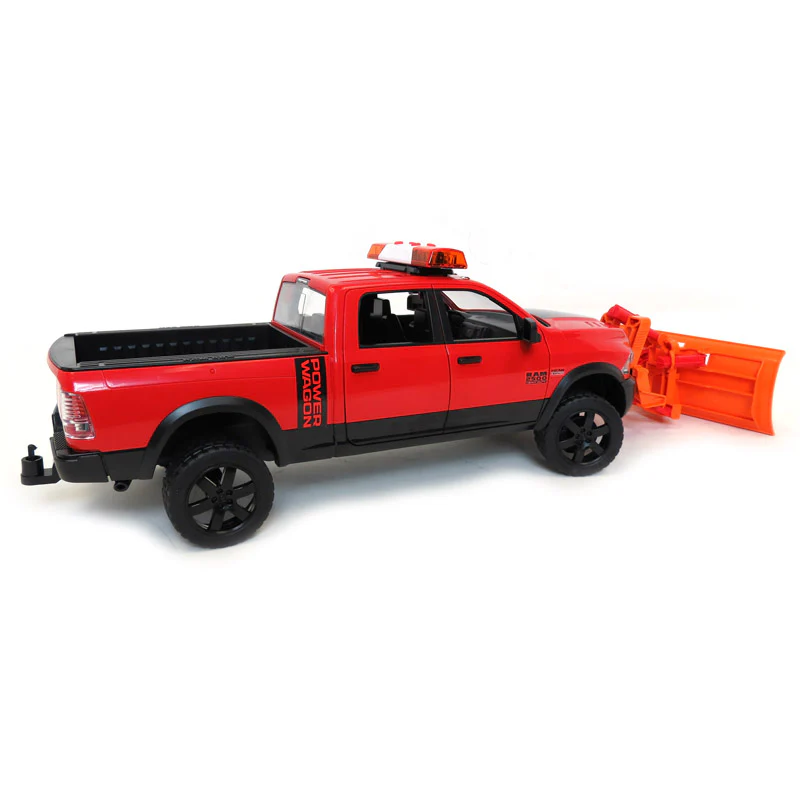 1/16 BRUDER RAM 2500 Power Wagon Truck with Snow Plow and Flashing Lights - Image 2
