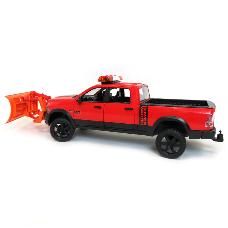 1/16 BRUDER RAM 2500 Power Wagon Truck with Snow Plow and Flashing Lights - Image 3