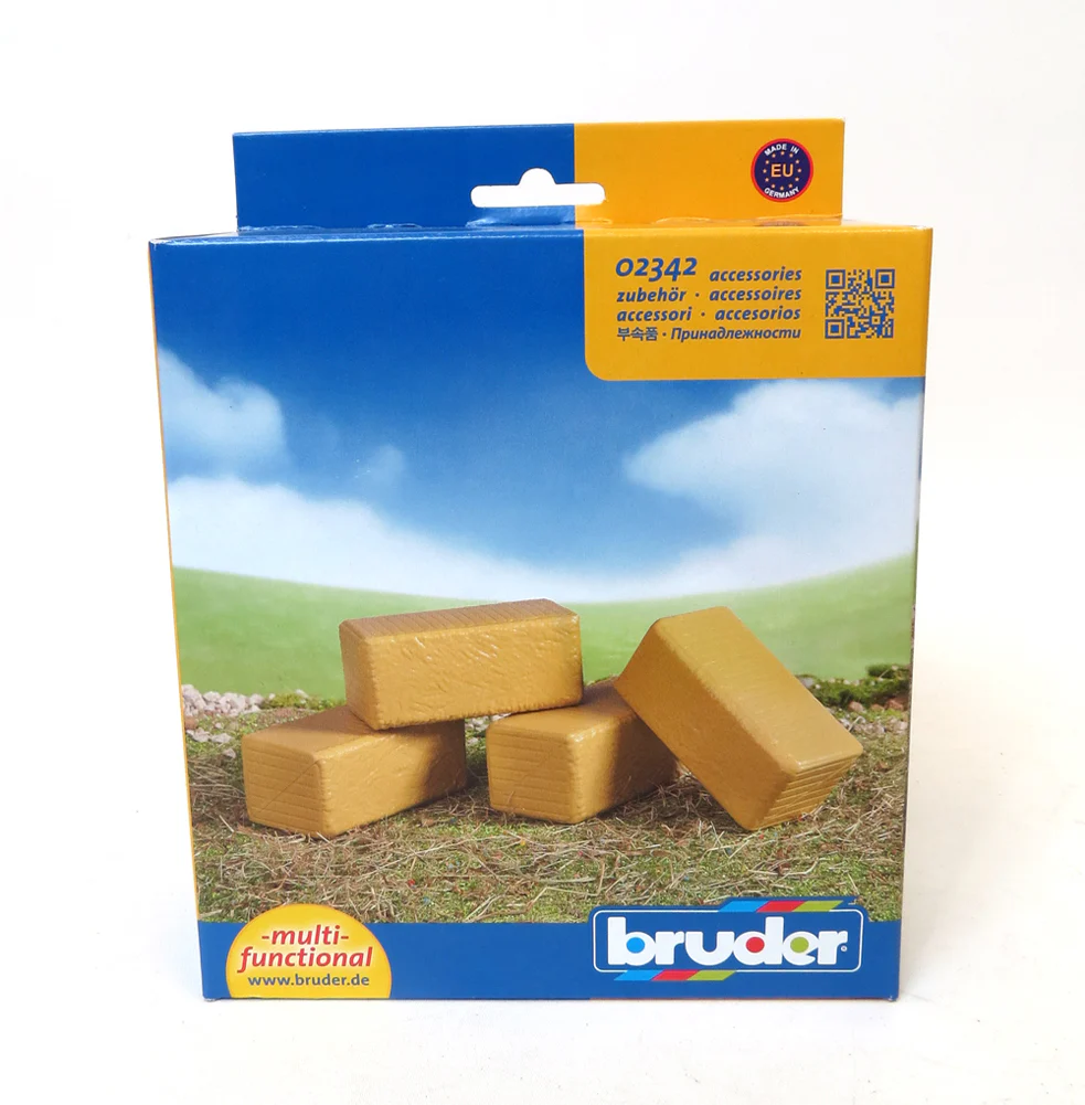 1/16 Bruder Large Square Hay Bales 4 Pack - Image 2