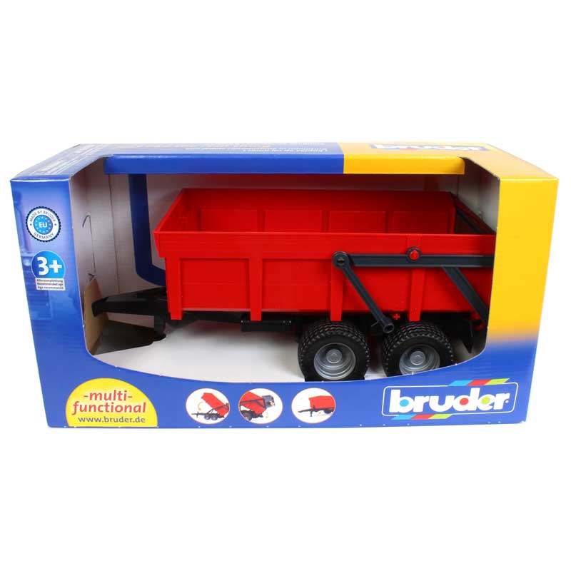 1/16 Bruder Red Tipping Trailer - Image 5