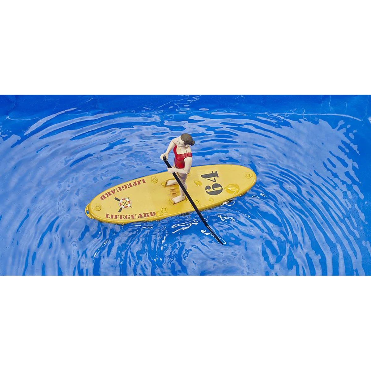 1/16 Bworld Life Guard with Stand up Paddle Board by Bruder - Image 4