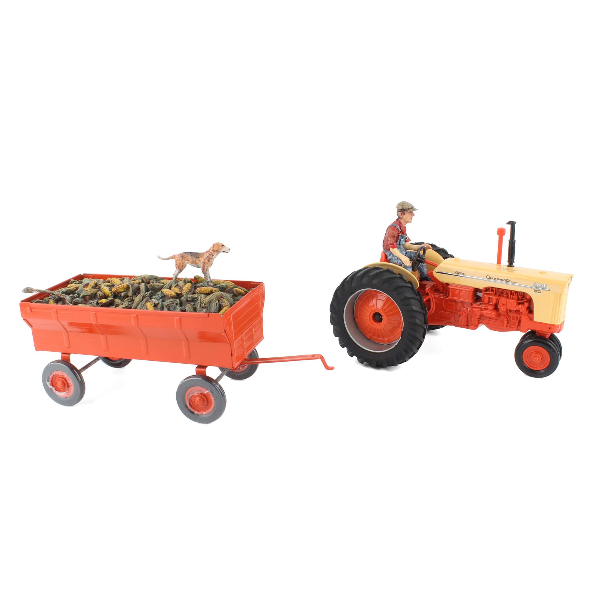 1/16 Case 800 Tractor with Wagon, Corn Load & Driver Set, 1 of 3000 Made - Image 3