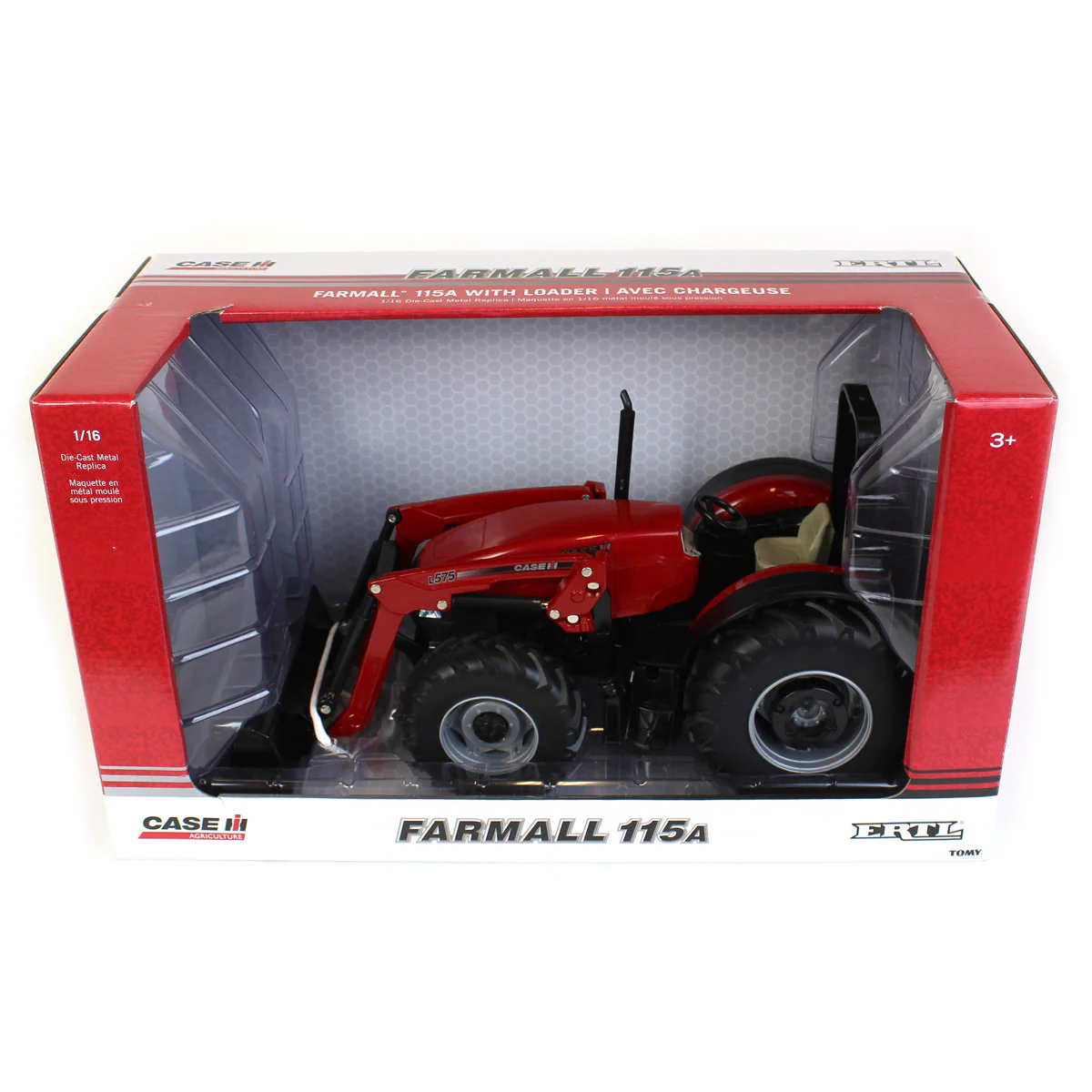 1/16 Case IH Farmall 115A Tractor with L575 Loader by ERTL - Image 5