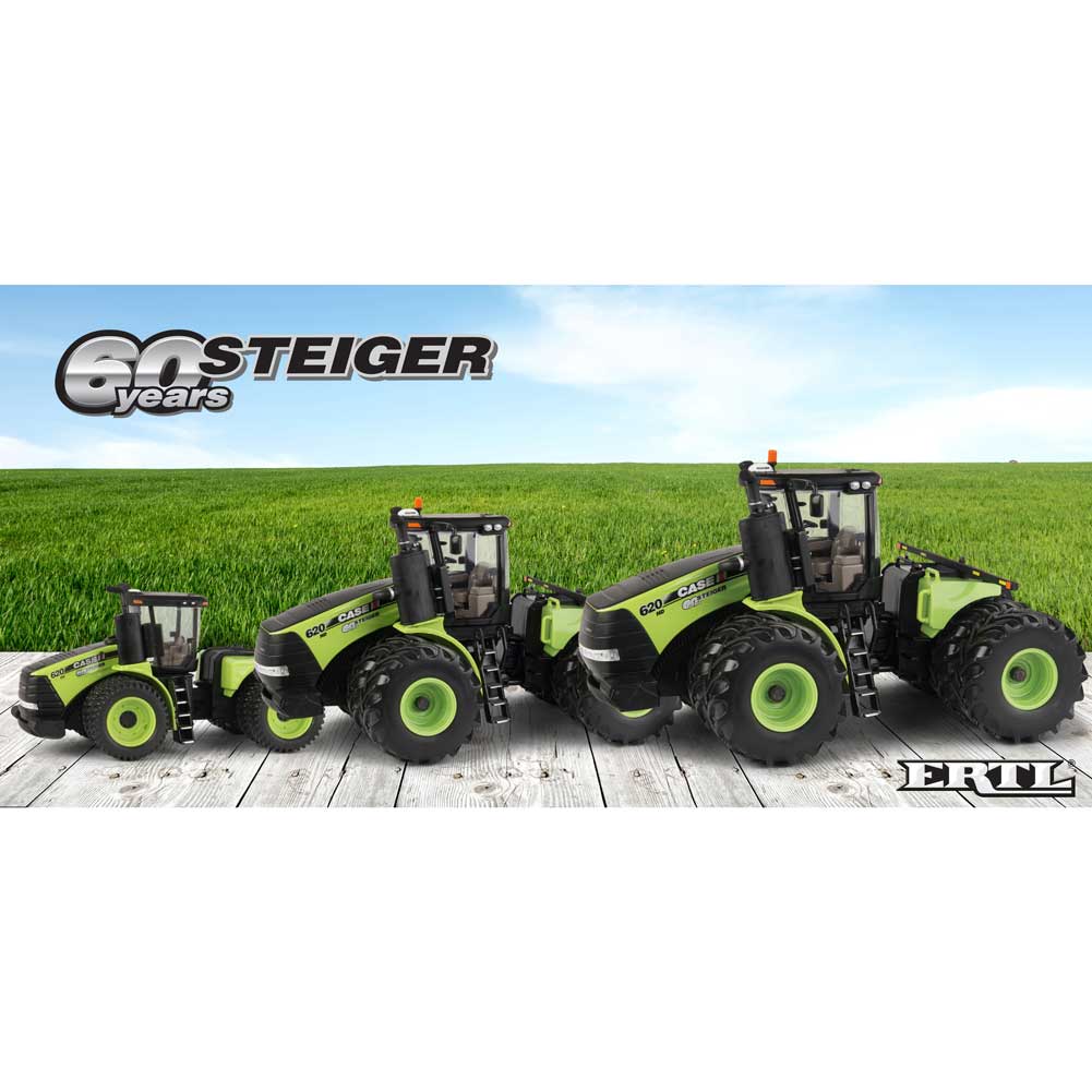 1/16 Case IH Green Steiger 620 4WD Tractor with Duals, 60th Anniversary Collector Edition - Image 8