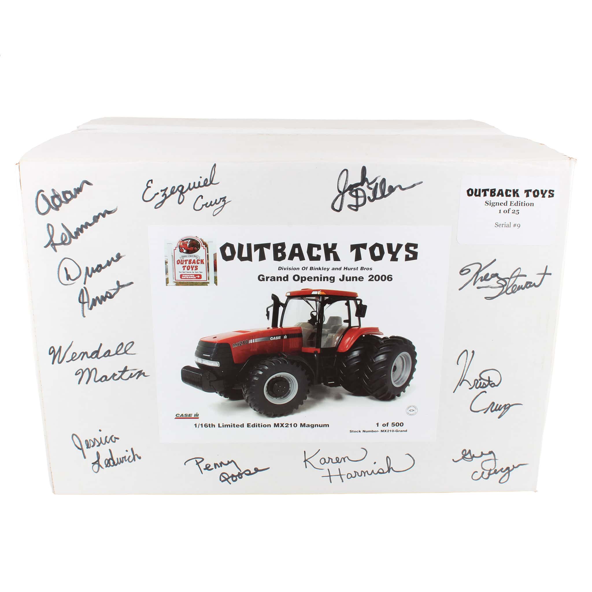 1/16 Case IH MX210 Magnum Tractor, Outback Toys Grand Opening Signed Limited Edition by ERTL