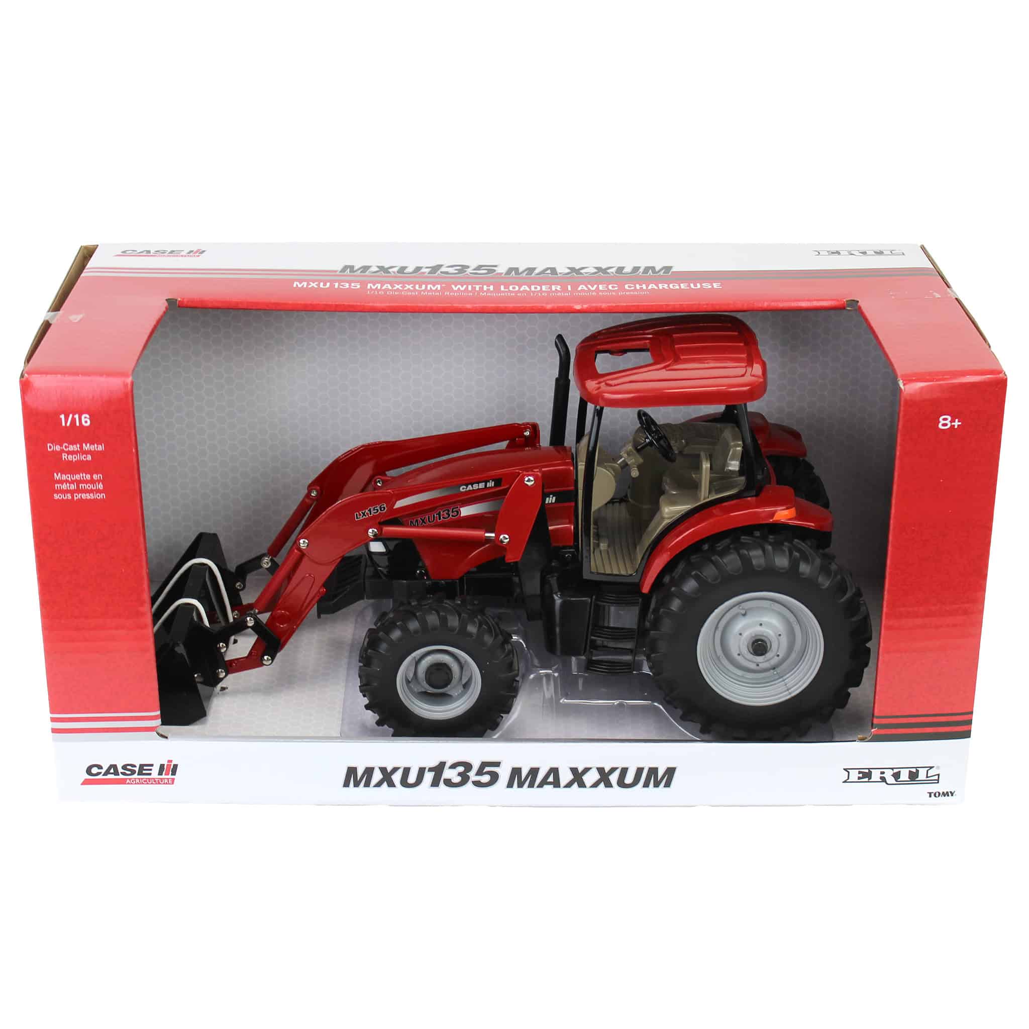1/16 Case IH MXU 135 Tractor with Loader by ERTL - Image 6