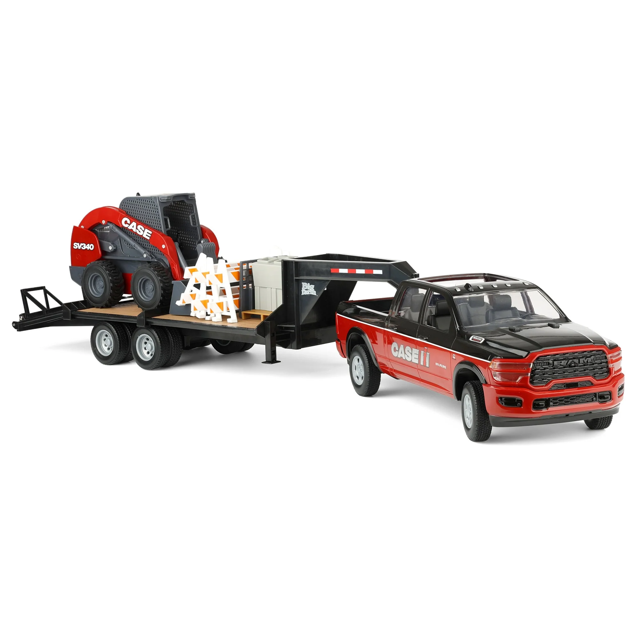 1/16 Case IH Ram Pickup Truck with Case SV340 Skid Loader, ERTL Big Farm - Image 2